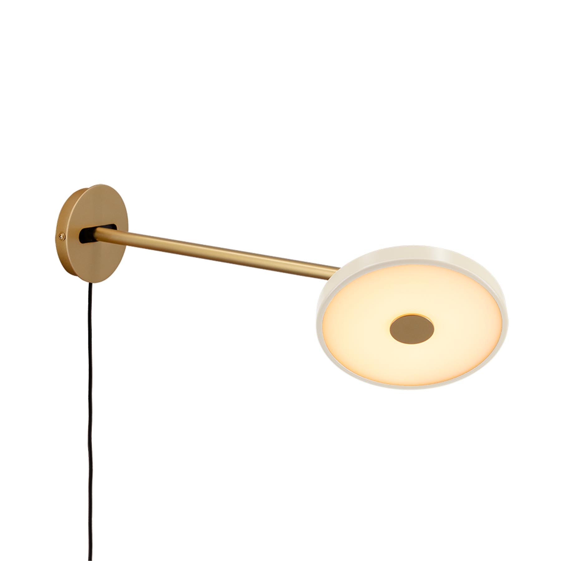Asteria Wandleuchte long mit Kabel in Pearl White präsentiert im Onlineshop von KAQTU Design AG. Wandleuchte ist von Umage