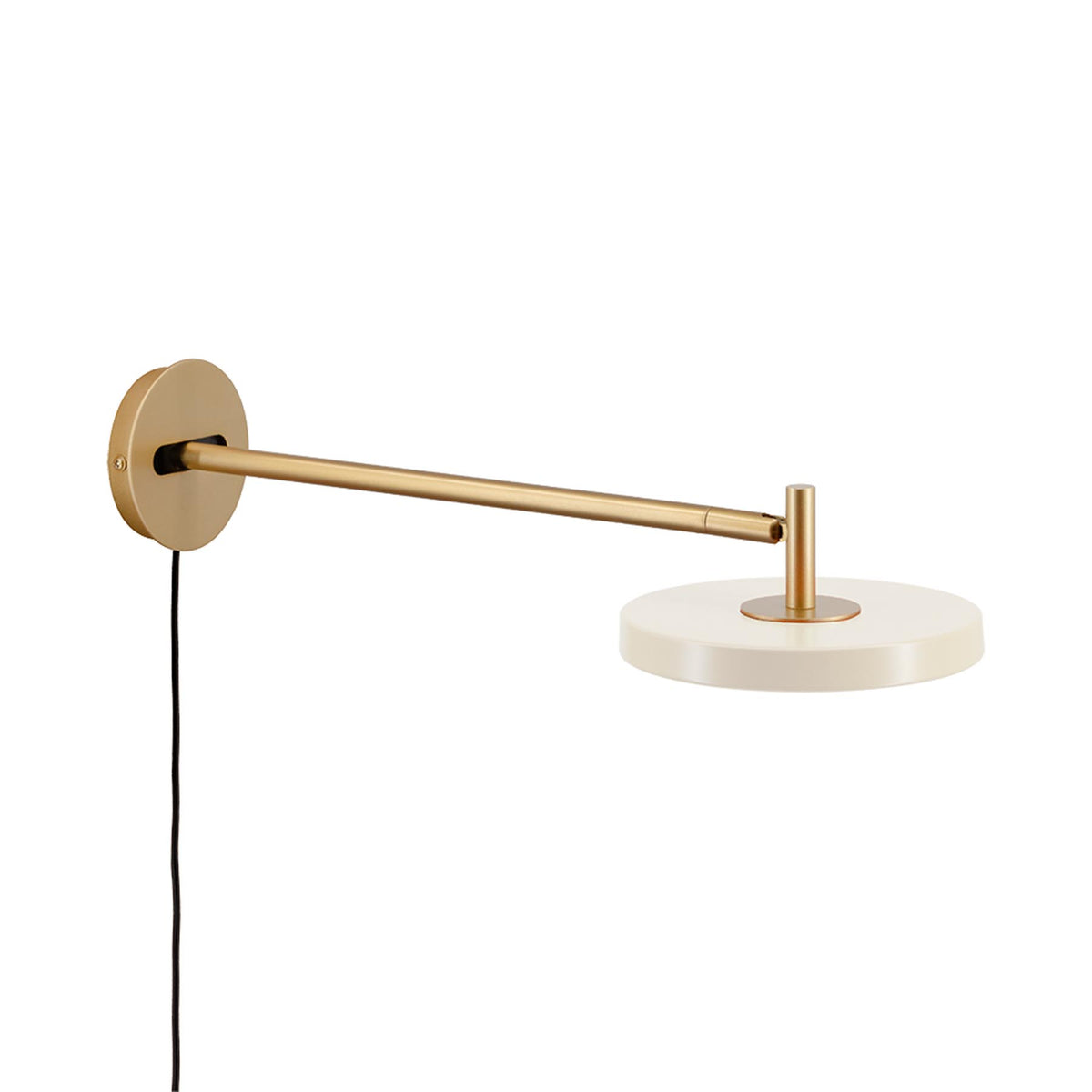 Asteria Wandleuchte long mit Kabel in Pearl White präsentiert im Onlineshop von KAQTU Design AG. Wandleuchte ist von Umage