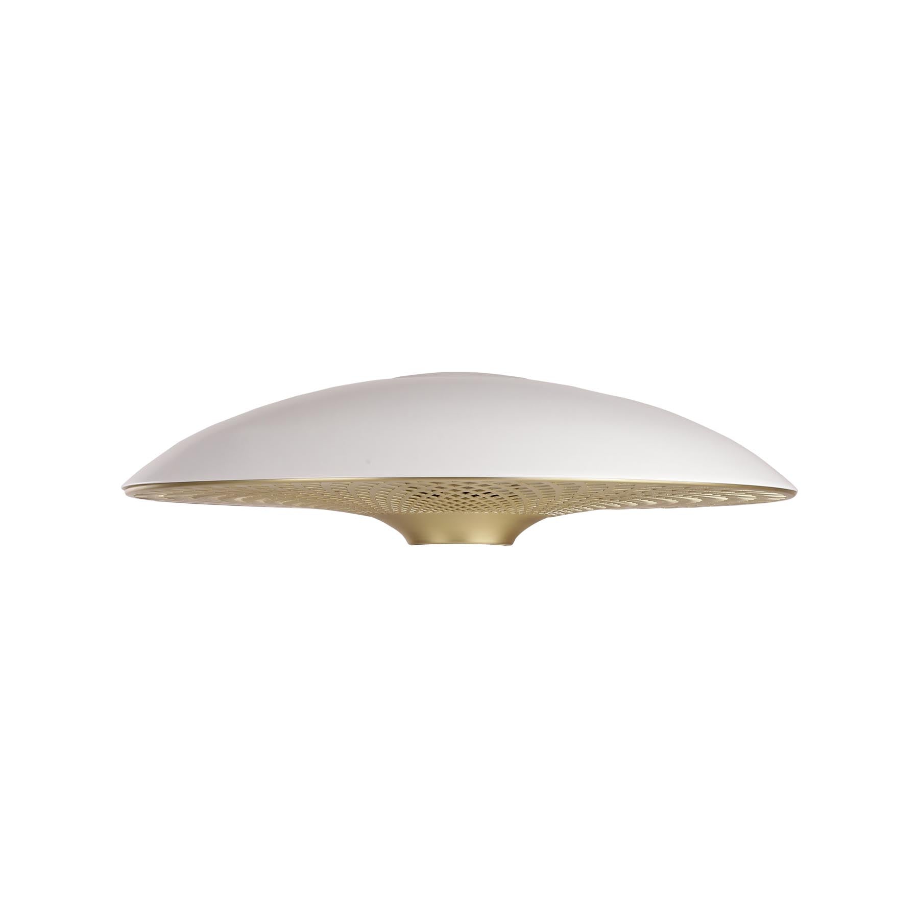 Manta Ray Tischleuchte in White Brass präsentiert im Onlineshop von KAQTU Design AG. Lampenschirm ist von Umage