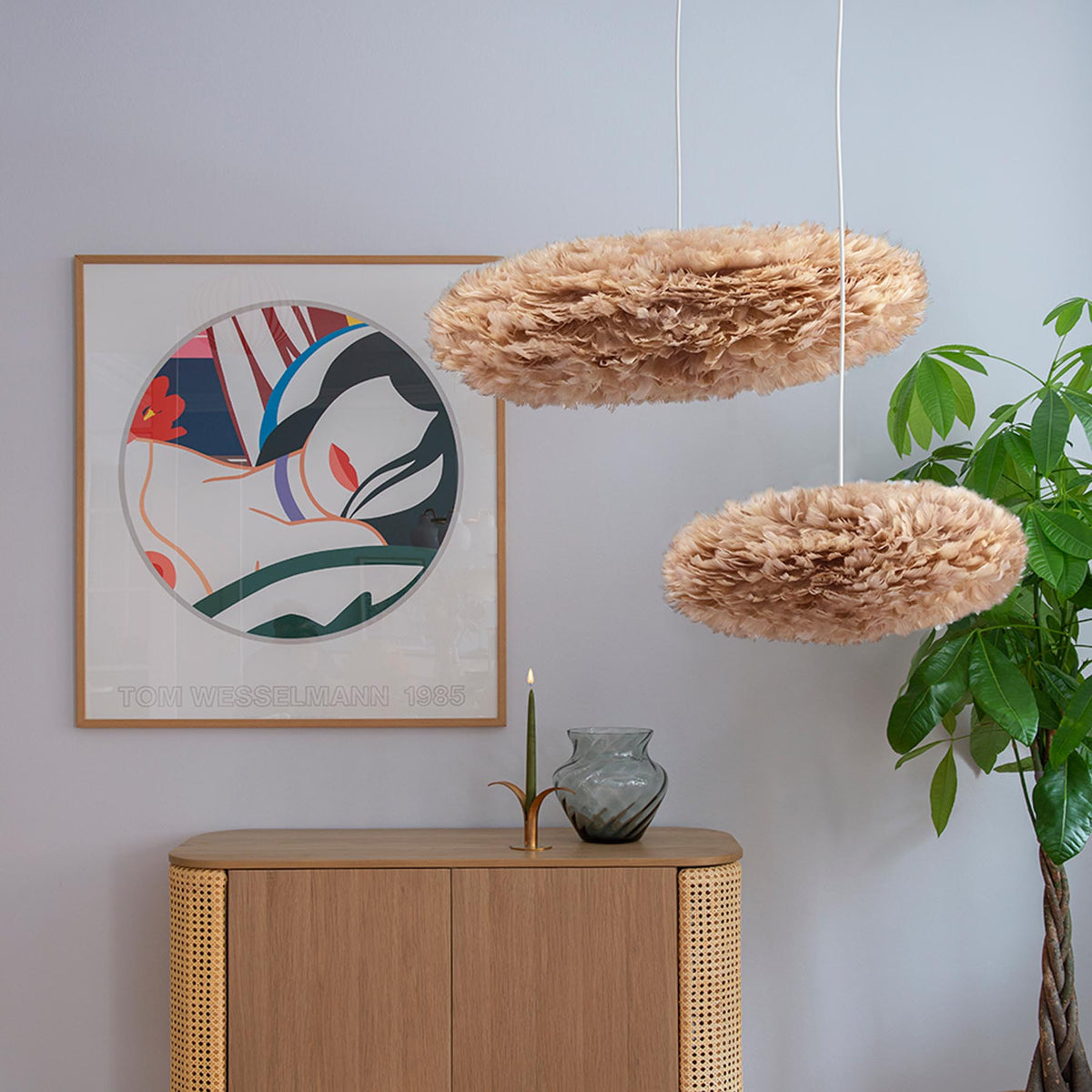 Eos Esther in Light Brown präsentiert im Onlineshop von KAQTU Design AG. Pendelleuchte ist von Umage