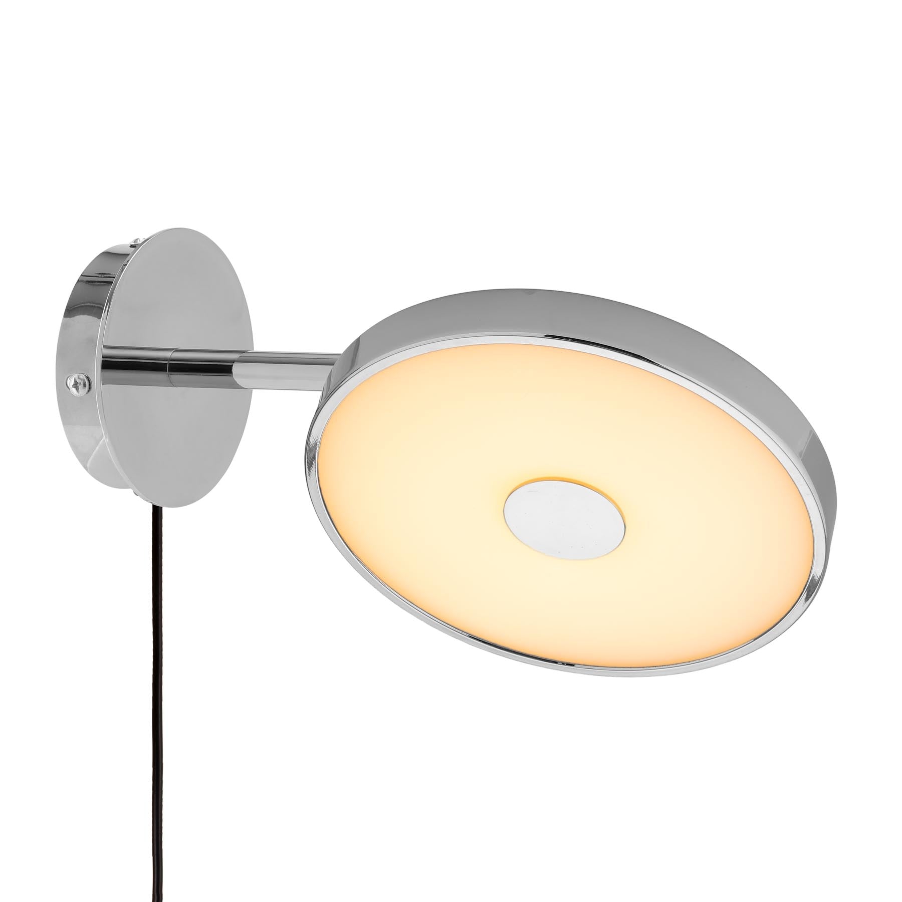 Elegante Asteria Wandleuchte short mit Kabel in Schwarz, ideal für stimmungsvolle Akzentbeleuchtung und modernes Wohndesign.