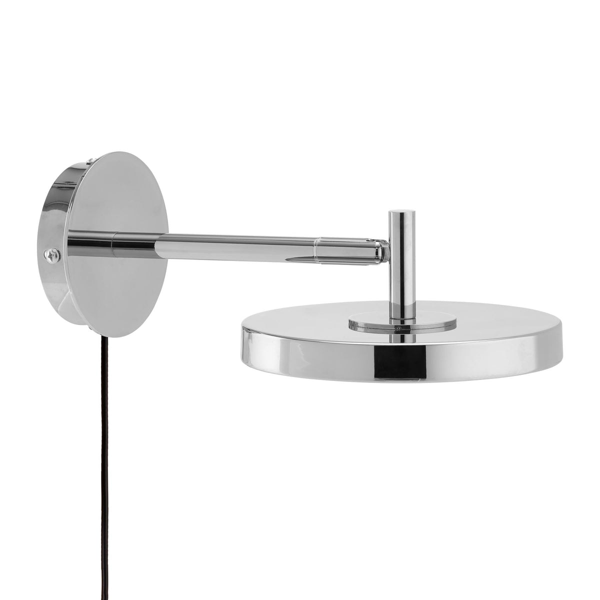 Asteria Wandleuchte short mit Kabel in Polished steel präsentiert im Onlineshop von KAQTU Design AG. Wandleuchte ist von Umage
