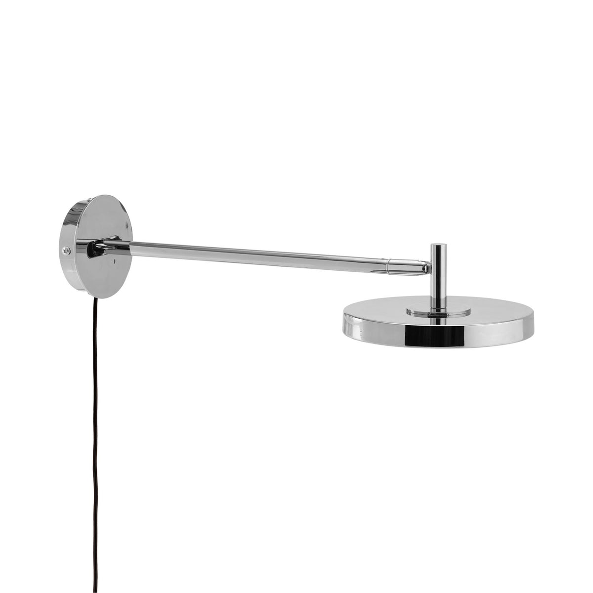Asteria Wandleuchte long mit Kabel in Polished steel präsentiert im Onlineshop von KAQTU Design AG. Wandleuchte ist von Umage