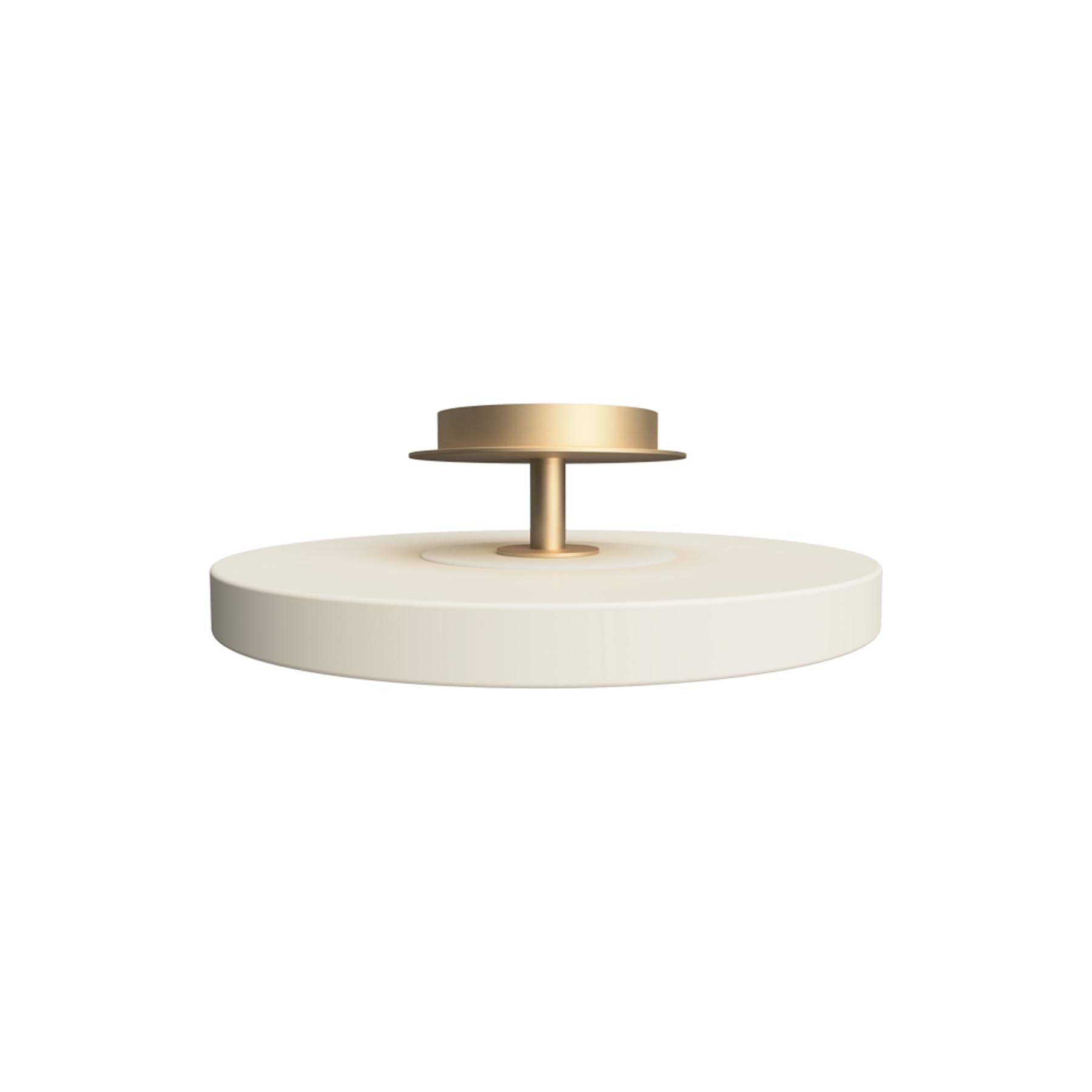 Moderne Asteria Up Plus Deckenleuchte in edlem Pearl White, perfekt für stilvolle Innenräume und harmonische Beleuchtung.