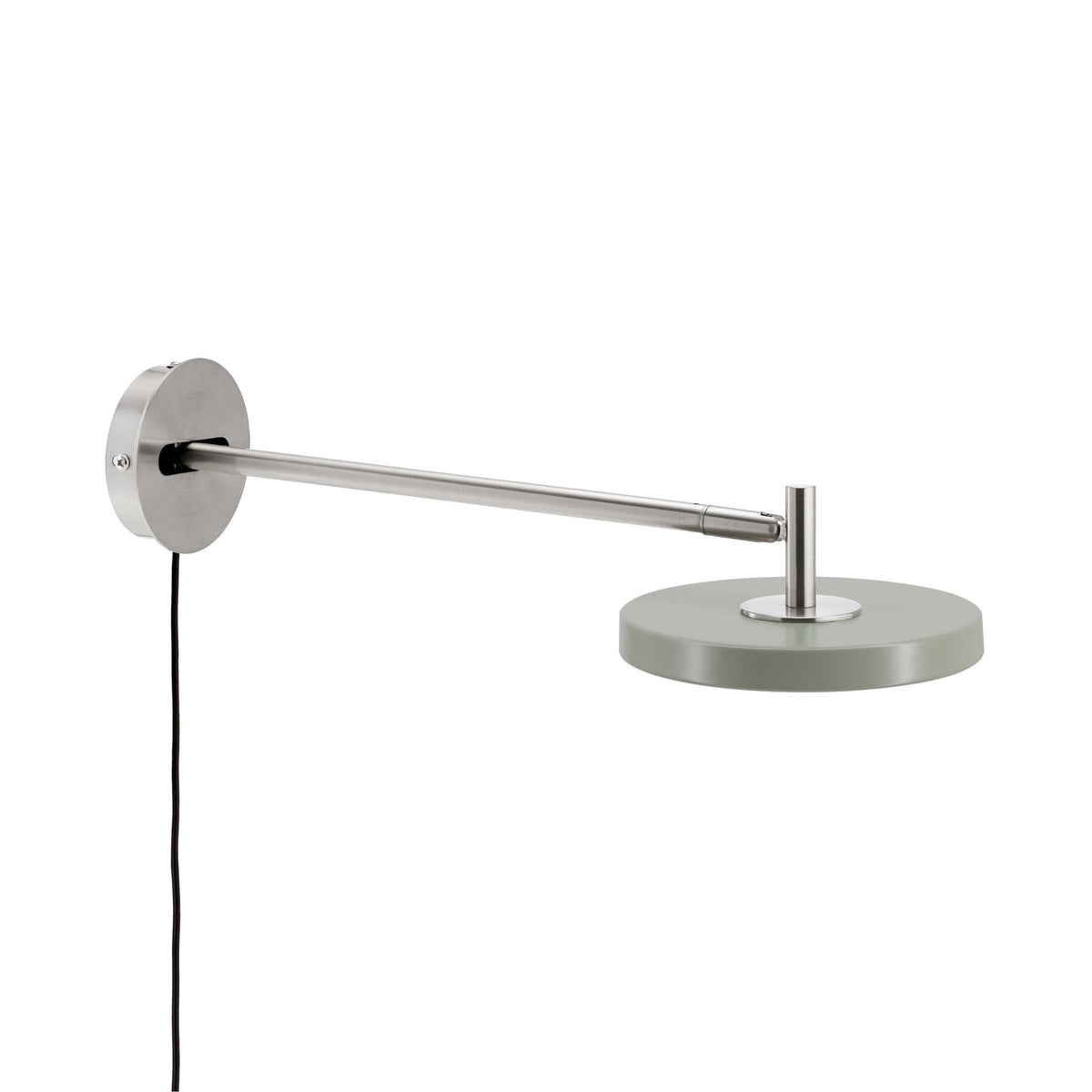 Asteria Wandleuchte long mit Kabel in Nuance Olive präsentiert im Onlineshop von KAQTU Design AG. Wandleuchte ist von Umage