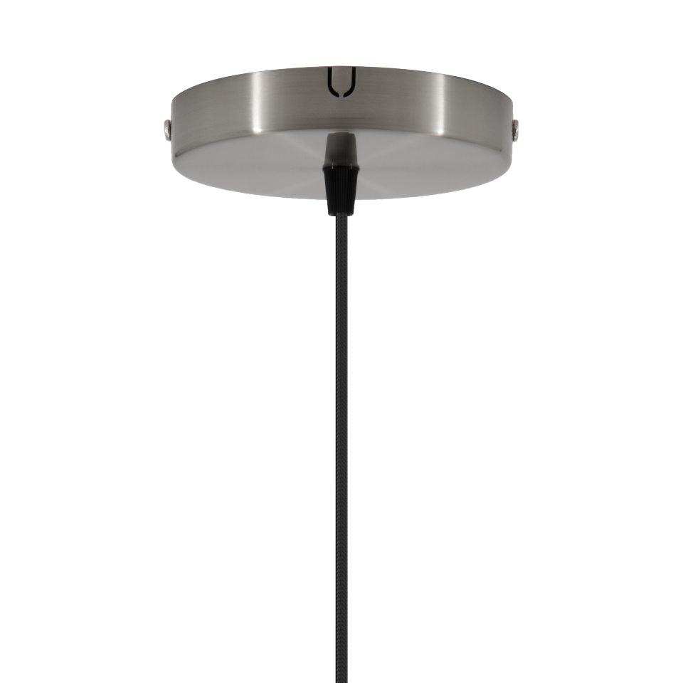 Rosette in Steel präsentiert im Onlineshop von KAQTU Design AG. Kabel / Lampenfassung ist von Umage