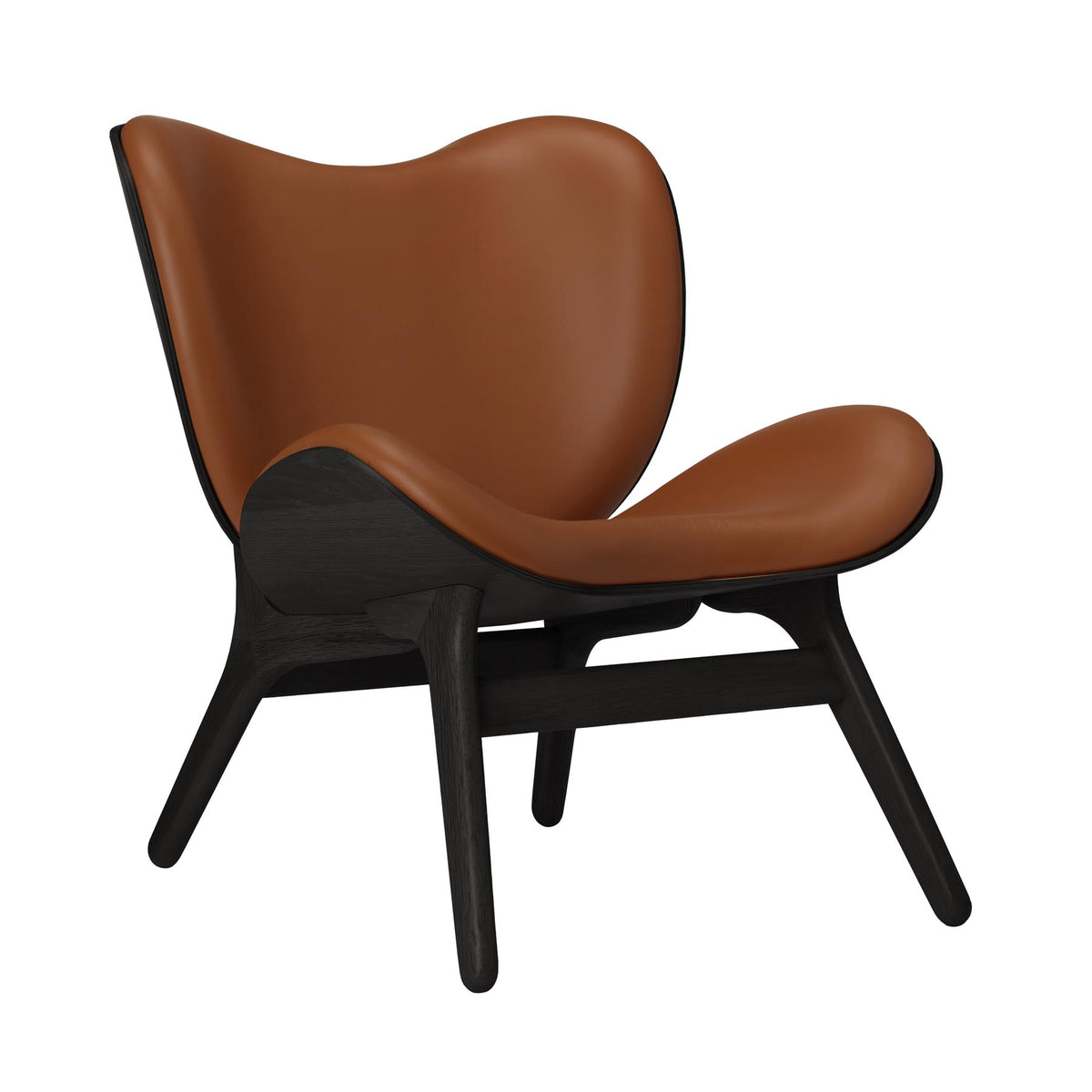 A Conversation Piece Low Sessel in Cognac präsentiert im Onlineshop von KAQTU Design AG. Sessel ist von Umage