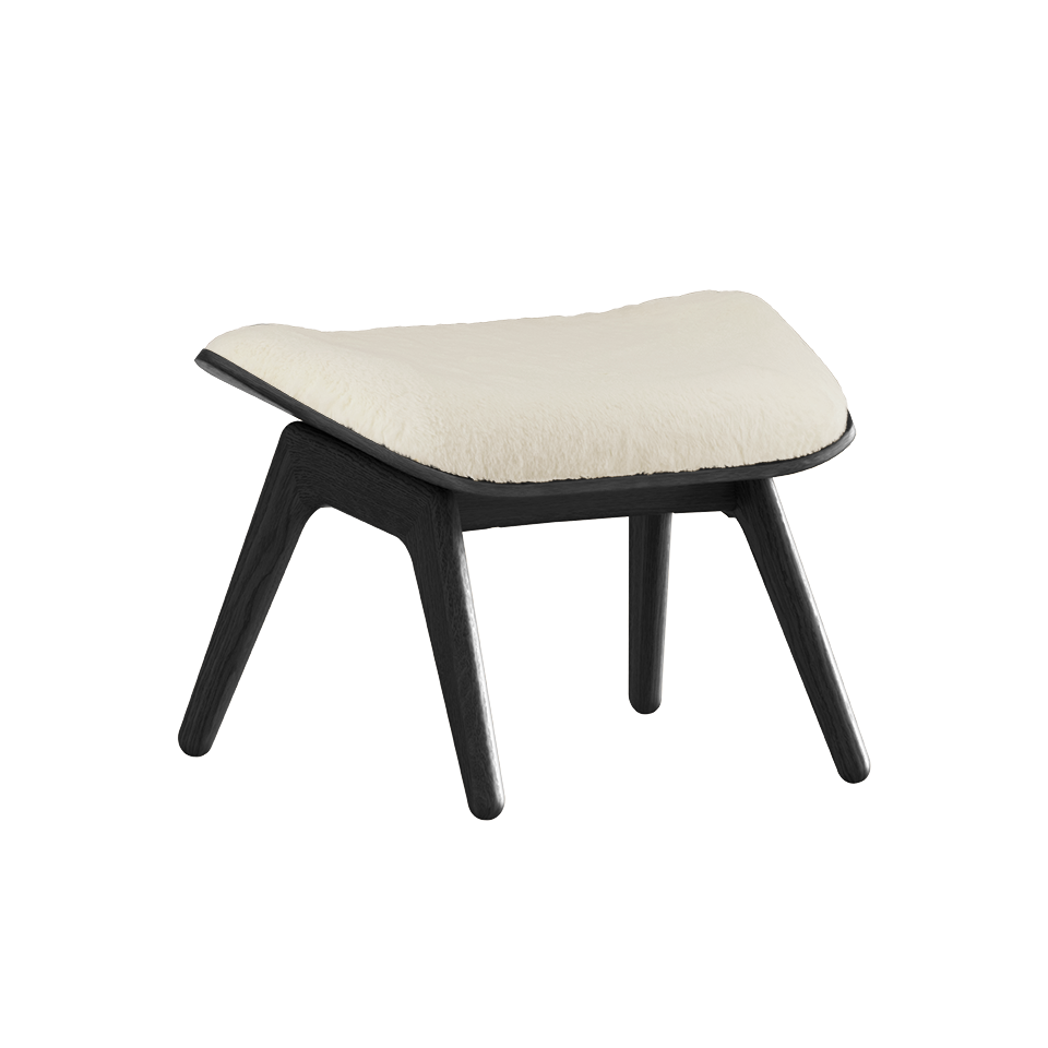 The Reader Ottoman in Teddy White präsentiert im Onlineshop von KAQTU Design AG. Ottoman ist von Umage