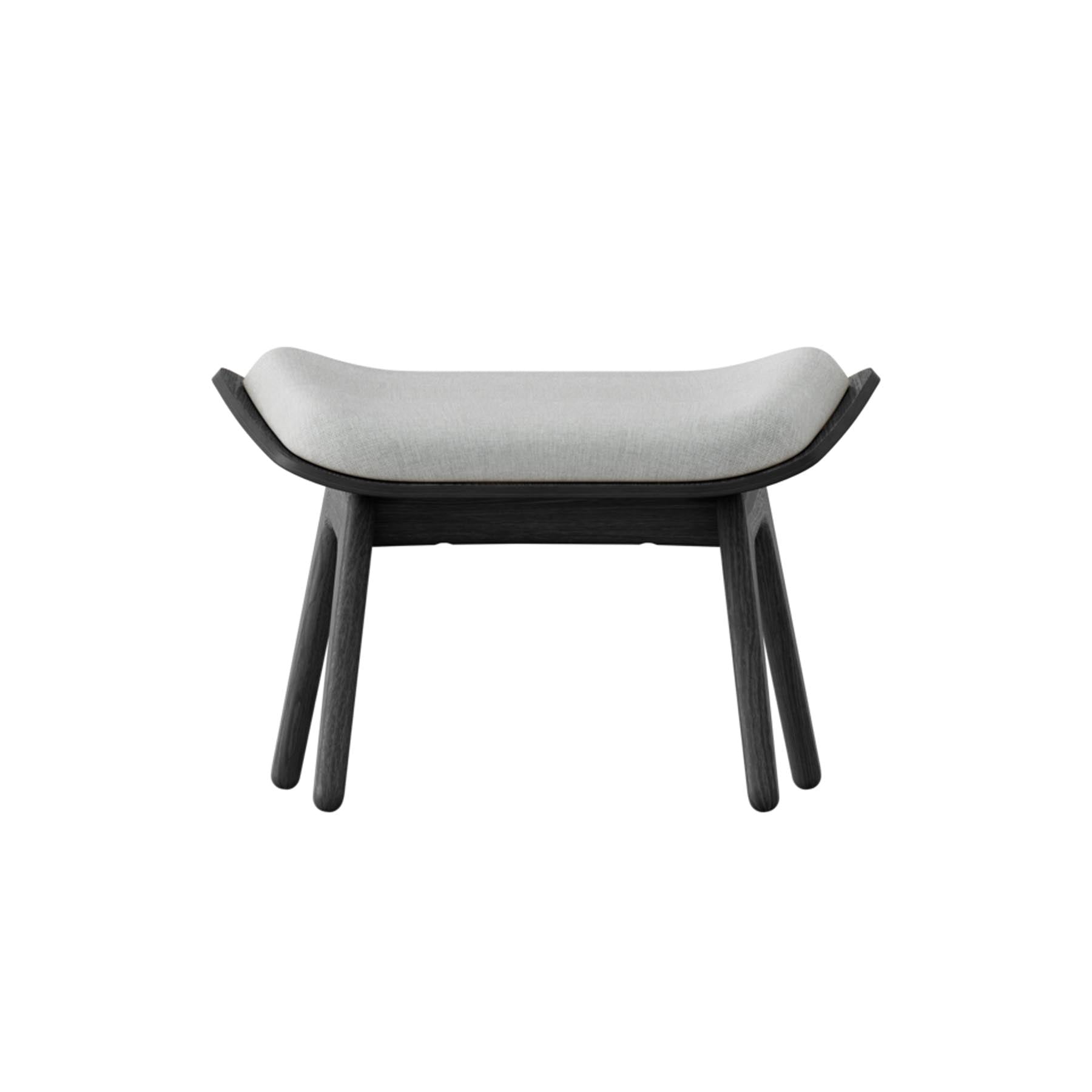 Eleganter Reader Ottoman in stilvollem Sterling, ideal für gemütliche Leseecken und moderne Wohnräume.