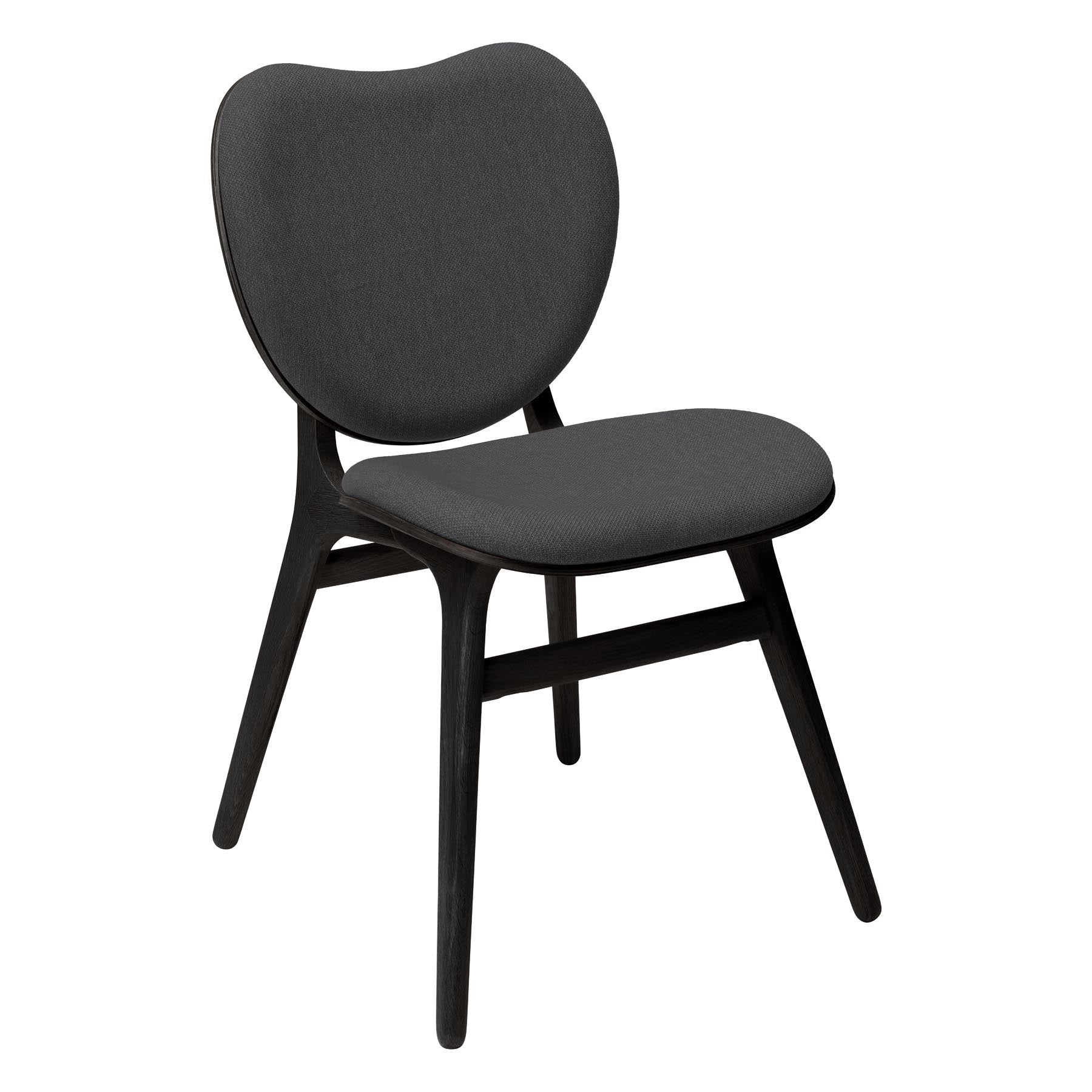 Eleganter Esszimmerstuhl A Conversation Piece von Umage in stilvollem Shadow, ideal für gemütliche Essbereiche und ansprechende Gespräche.
