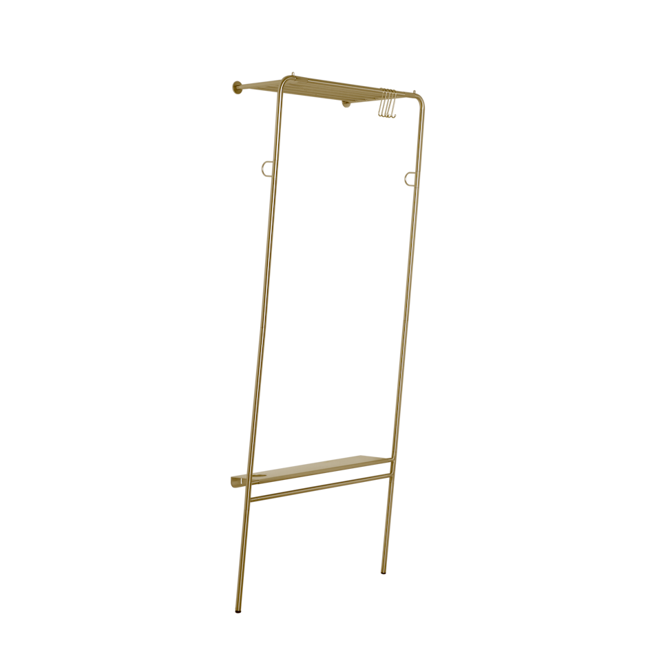 Lean On Me Kleiderständer in Brass präsentiert im Onlineshop von KAQTU Design AG. Garderobe ist von Umage