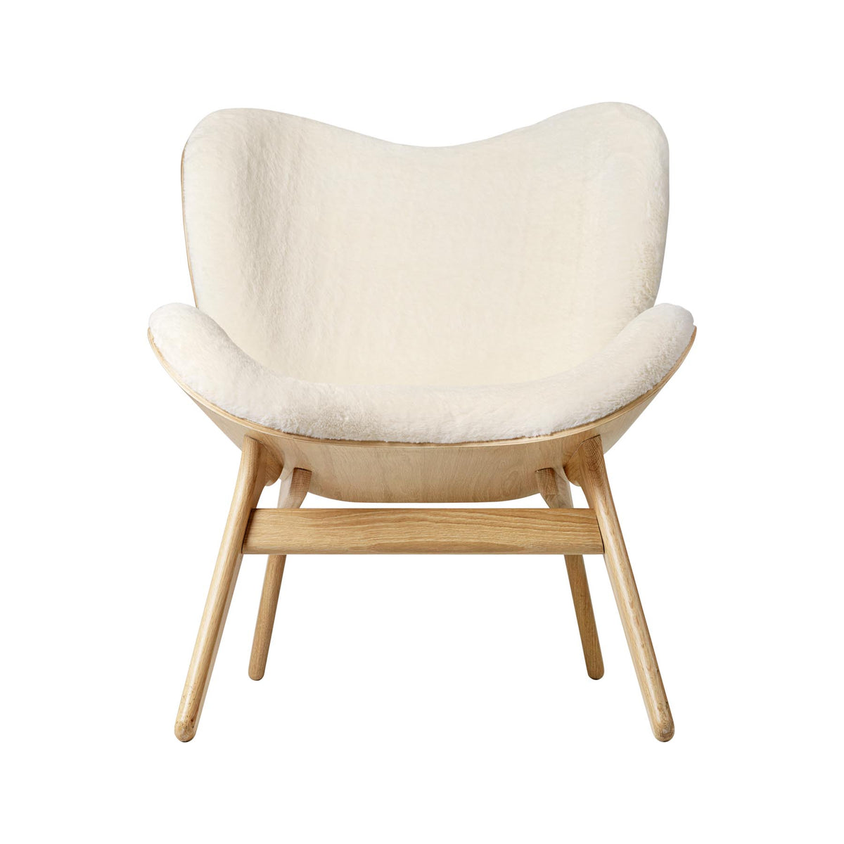 A Conversation Piece Low Sessel in Teddy White präsentiert im Onlineshop von KAQTU Design AG. Sessel ist von Umage