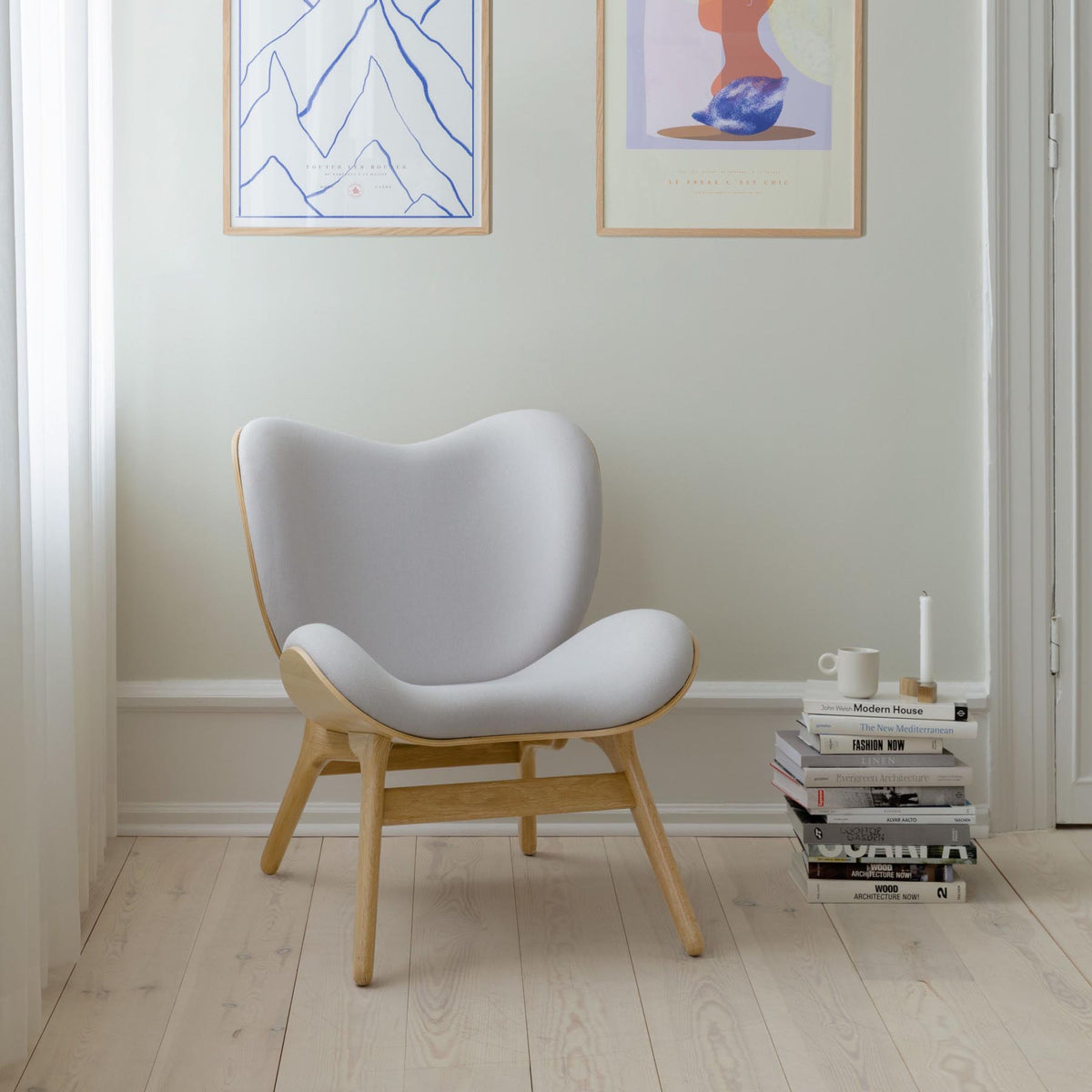 A Conversation Piece Low Sessel in Sterling präsentiert im Onlineshop von KAQTU Design AG. Sessel ist von Umage
