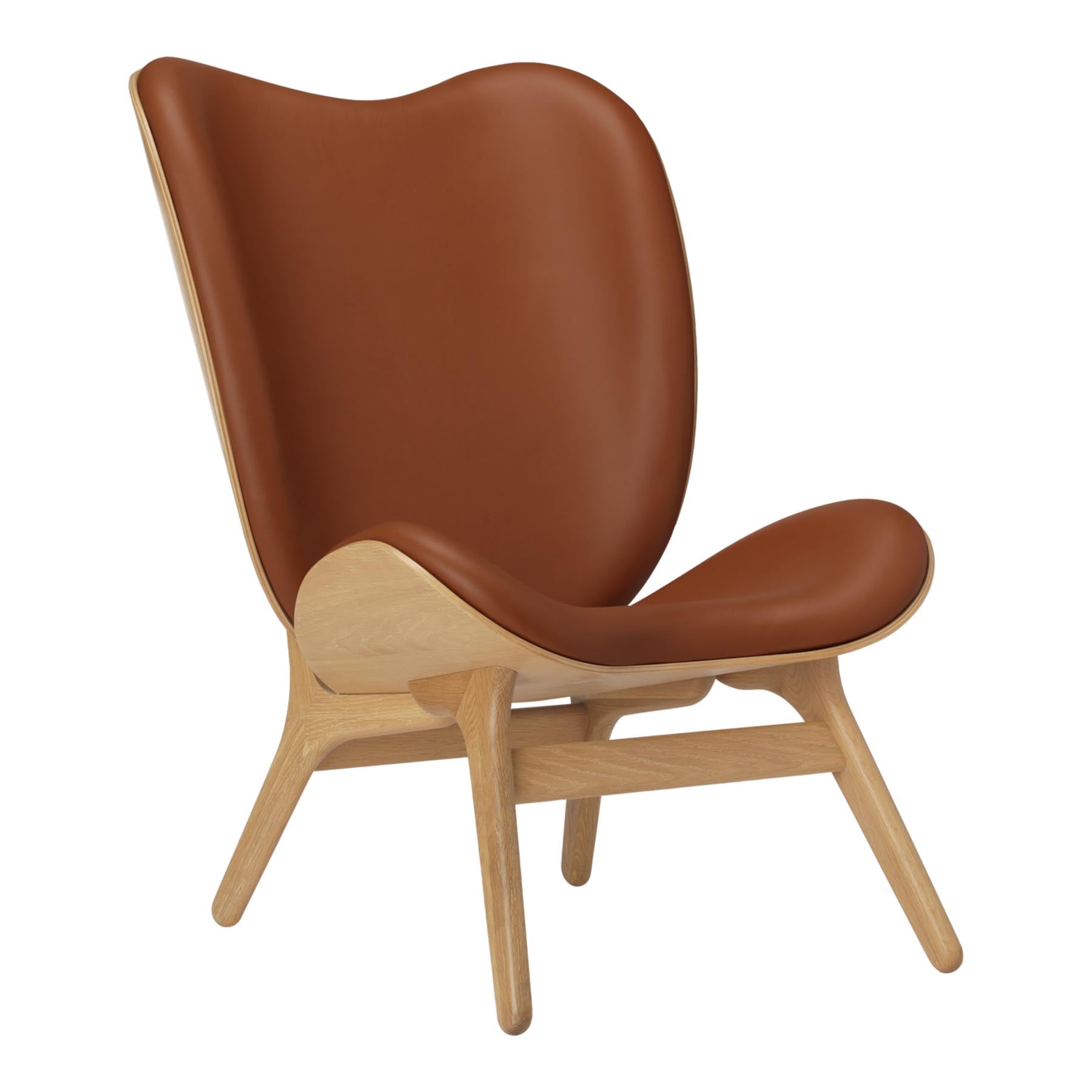 A Conversation Piece Tall Sessel in Cognac präsentiert im Onlineshop von KAQTU Design AG. Sessel ist von Umage