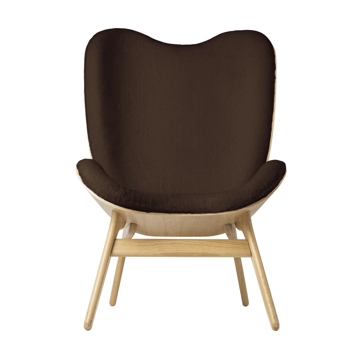 A Conversation Piece Tall Sessel in Teddy Brown präsentiert im Onlineshop von KAQTU Design AG. Sessel ist von Umage