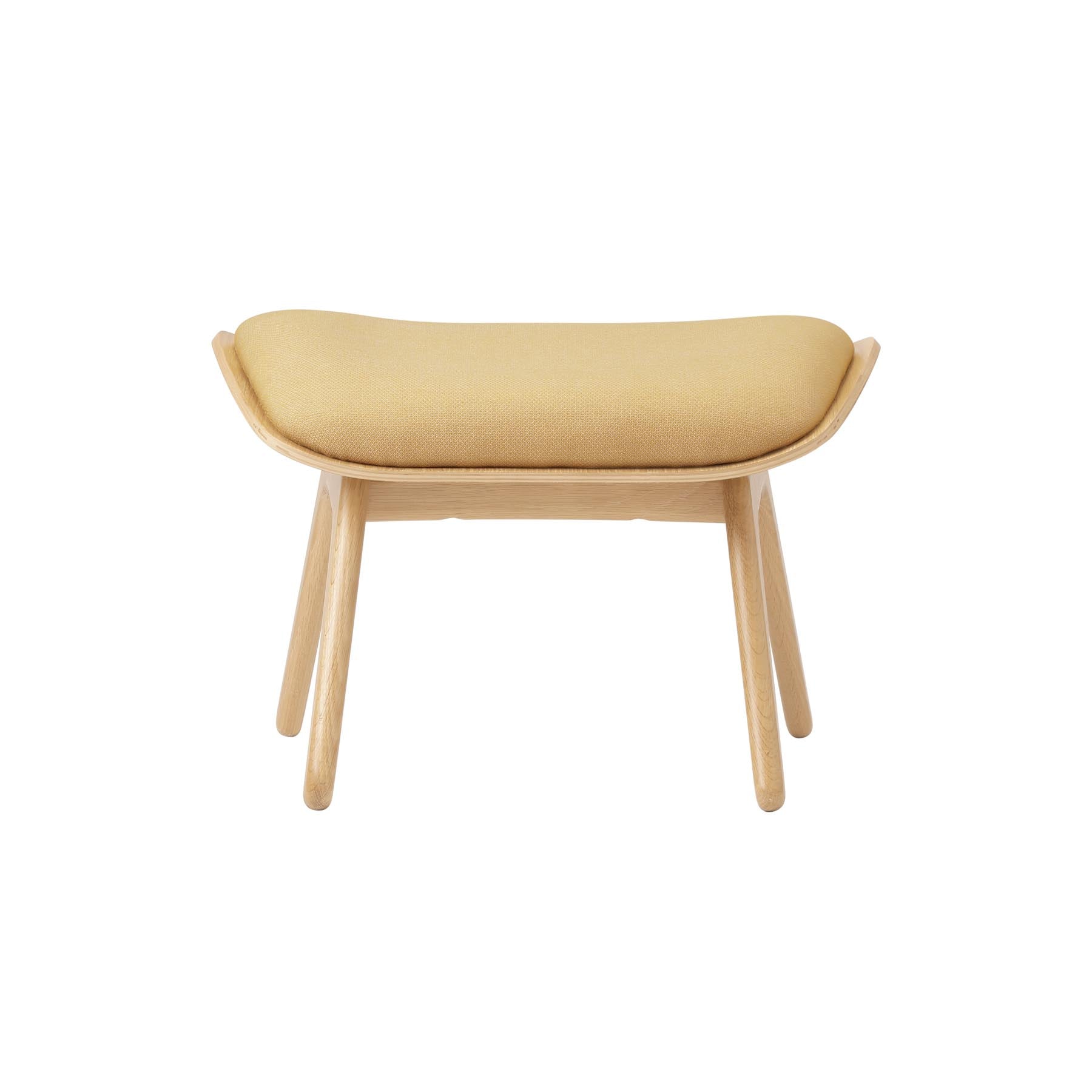 Stylischer Reader Ottoman von Umage in leuchtendem Summer Shine, ideal für gemütliche Leseecken und moderne Wohnräume.