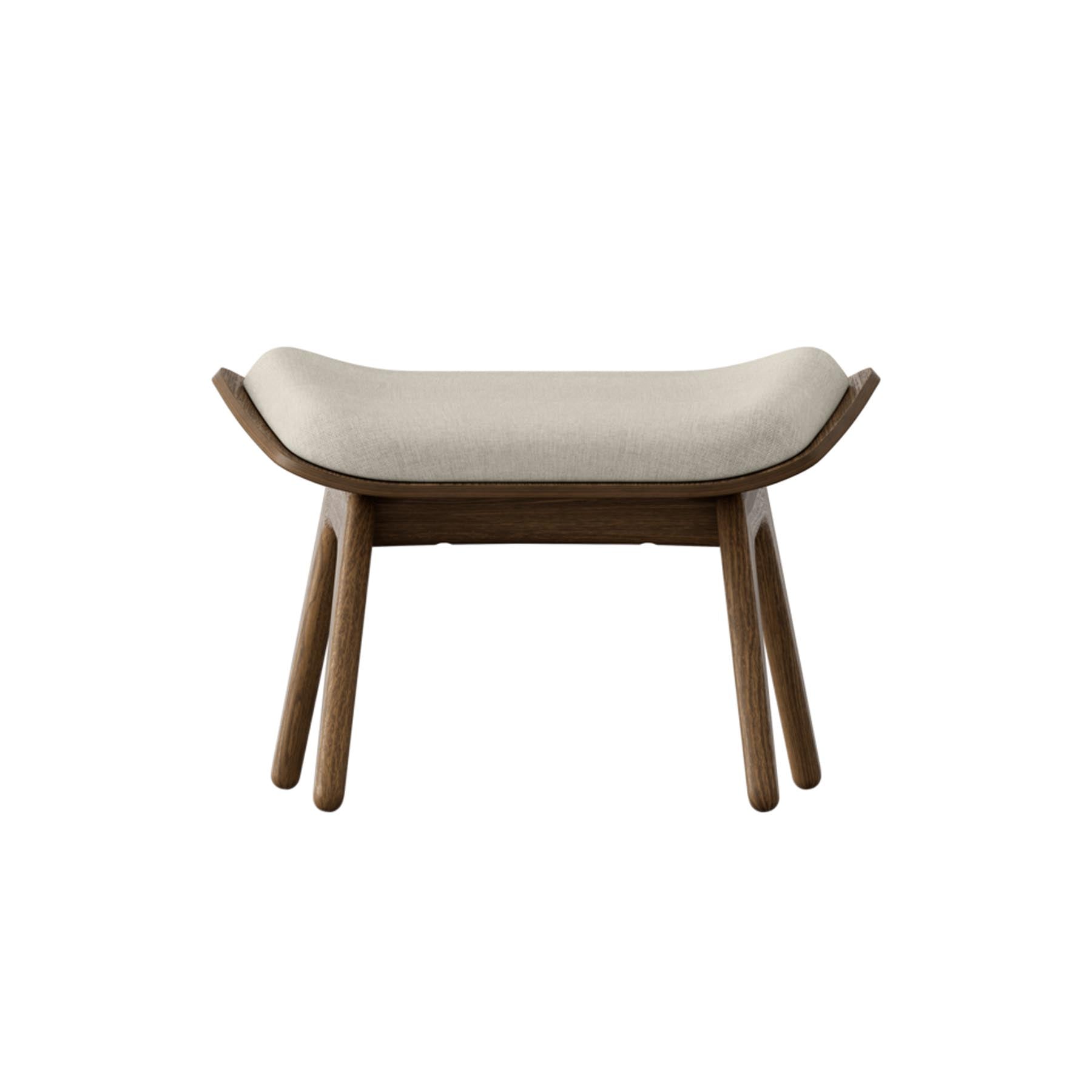 Eleganter Reader Ottoman in sanftem Weiß, ideal für zeitgemäße Wohnräume, bietet eine harmonische Verbindung von Funktionalität und Stil.