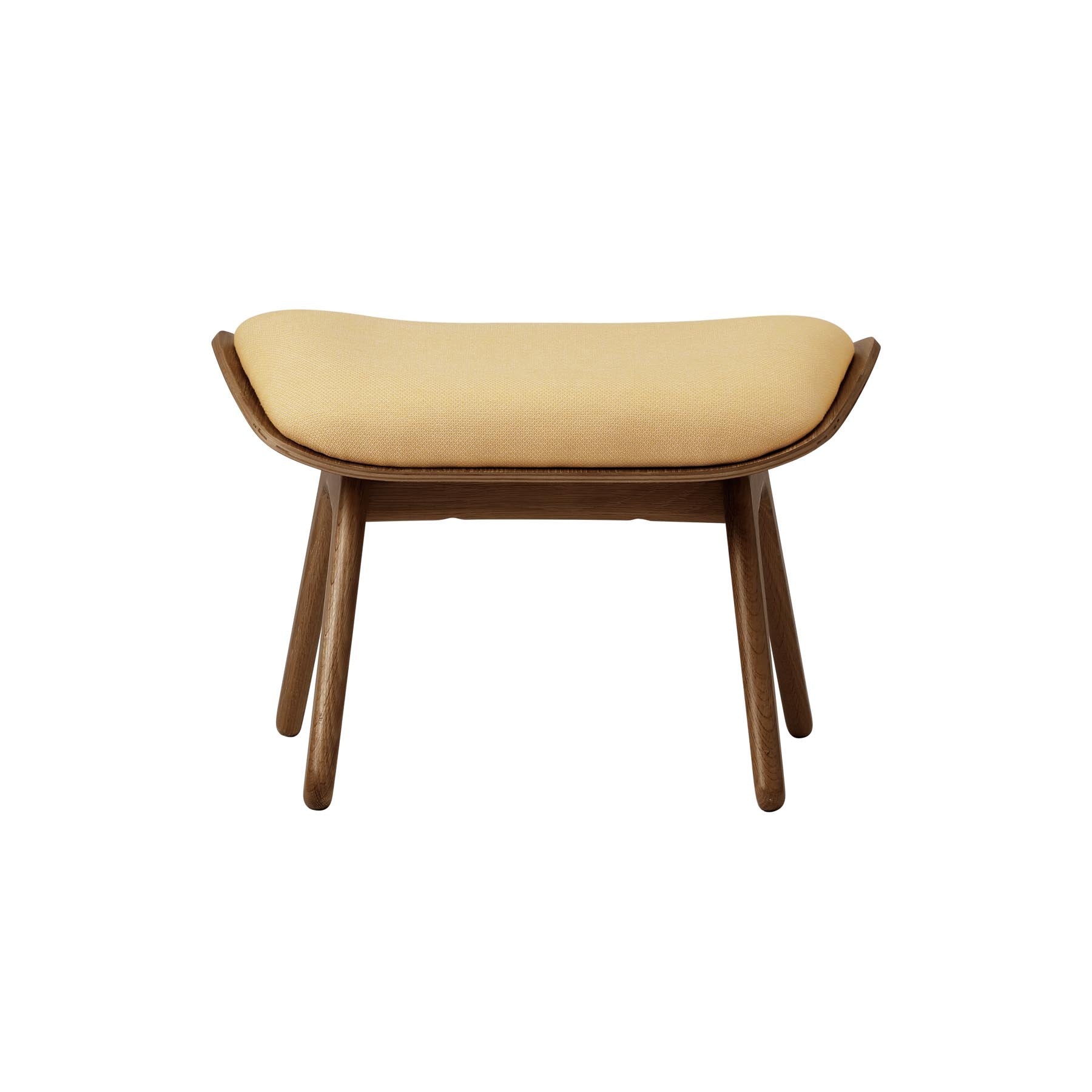 Stylischer Reader Ottoman von Umage in leuchtendem Summer Shine, ideal für gemütliche Leseecken und moderne Wohnräume.