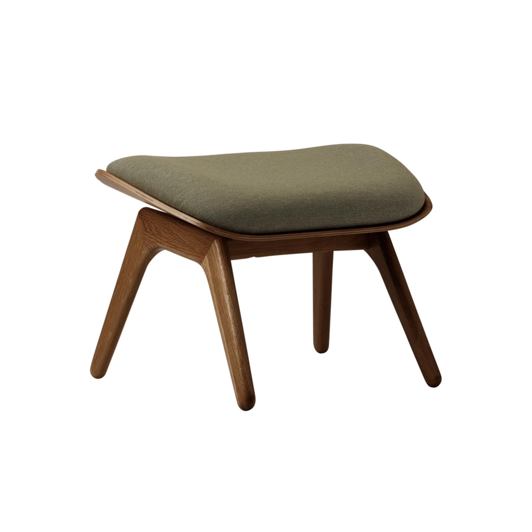 Stilvoller Reader Ottoman von Umage in der sanften Farbe Morning Meadows, perfekt für entspannte Leseecken und moderne Wohnräume.