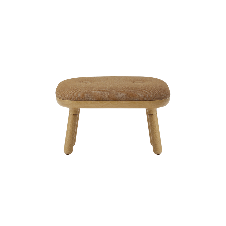 Eleganter Paff low Hocker in warmem Sugar Brown, ideal für entspannte Momente und als dekoratives Element in Ihrem Wohnraum.
