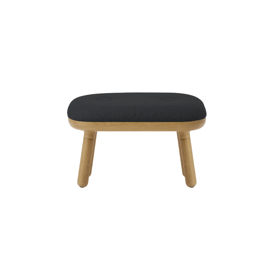 Eleganter Paff low Hocker von Umage in stilvollem Shadow-Finish, ideal für moderne Wohnräume und vielseitige Sitzmöglichkeiten.