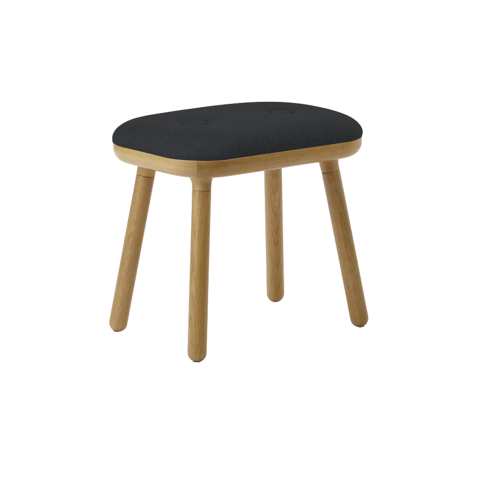 Moderner Paff low Hocker von Umage im ansprechenden Shadow-Finish, perfekt für stilvolle Akzente in jedem Raum und flexible Sitzgelegenheiten.