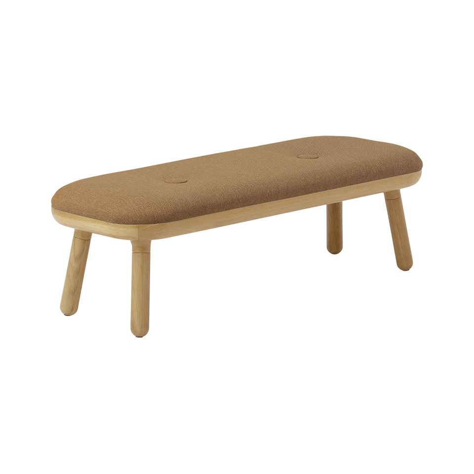 Elegante Paff low Bank in warmem Sugar Brown, ideal für entspannte Momente und stilvolle Akzente in Ihrem Zuhause.