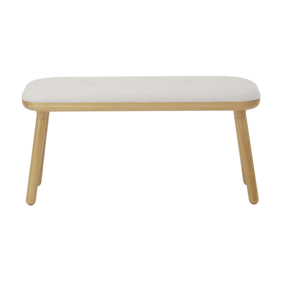 Elegante Paff low Bank von Umage in sanften Erdtönen, ideal für gemütliche Wohnräume. Hochwertige Materialien und modernes Design vereinen sich.