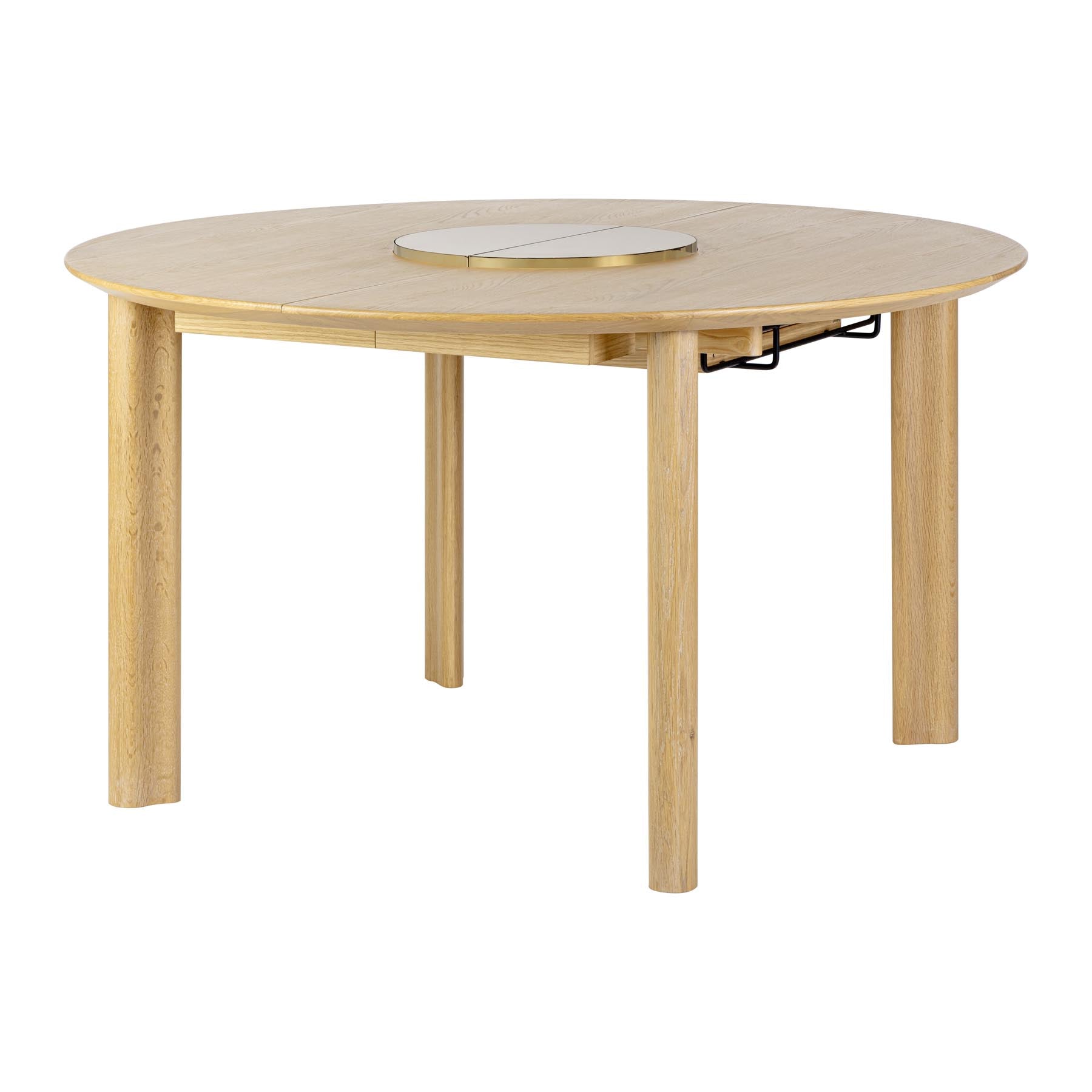 Comfort Circle Esstisch ausziehbar in Bianco brass/Smooth präsentiert im Onlineshop von KAQTU Design AG. Esstisch ist von Umage