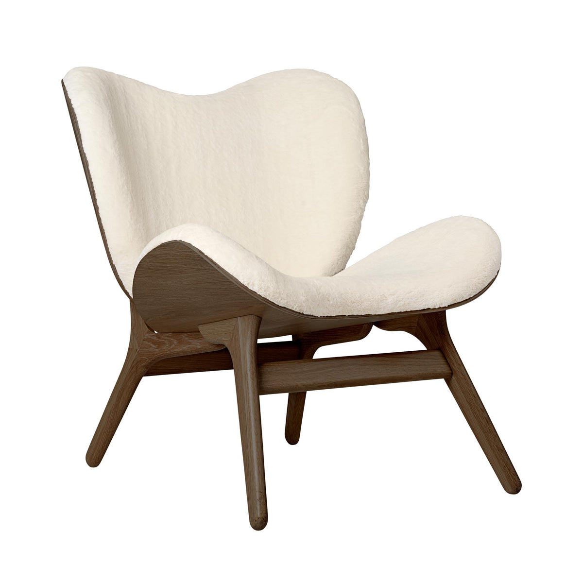 A Conversation Piece Low Sessel in Teddy White präsentiert im Onlineshop von KAQTU Design AG. Sessel ist von Umage