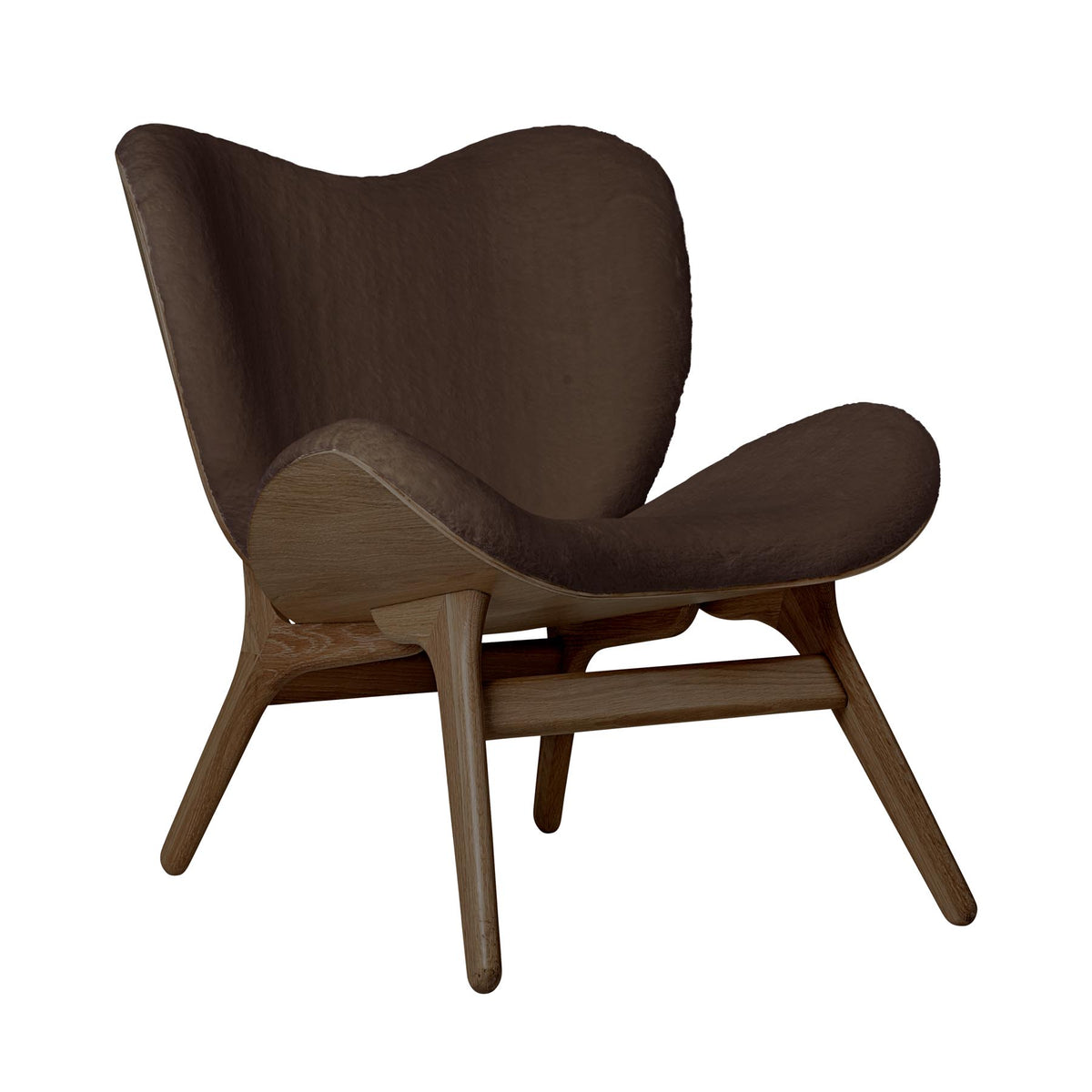 A Conversation Piece Low Sessel in Teddy Brown präsentiert im Onlineshop von KAQTU Design AG. Sessel ist von Umage