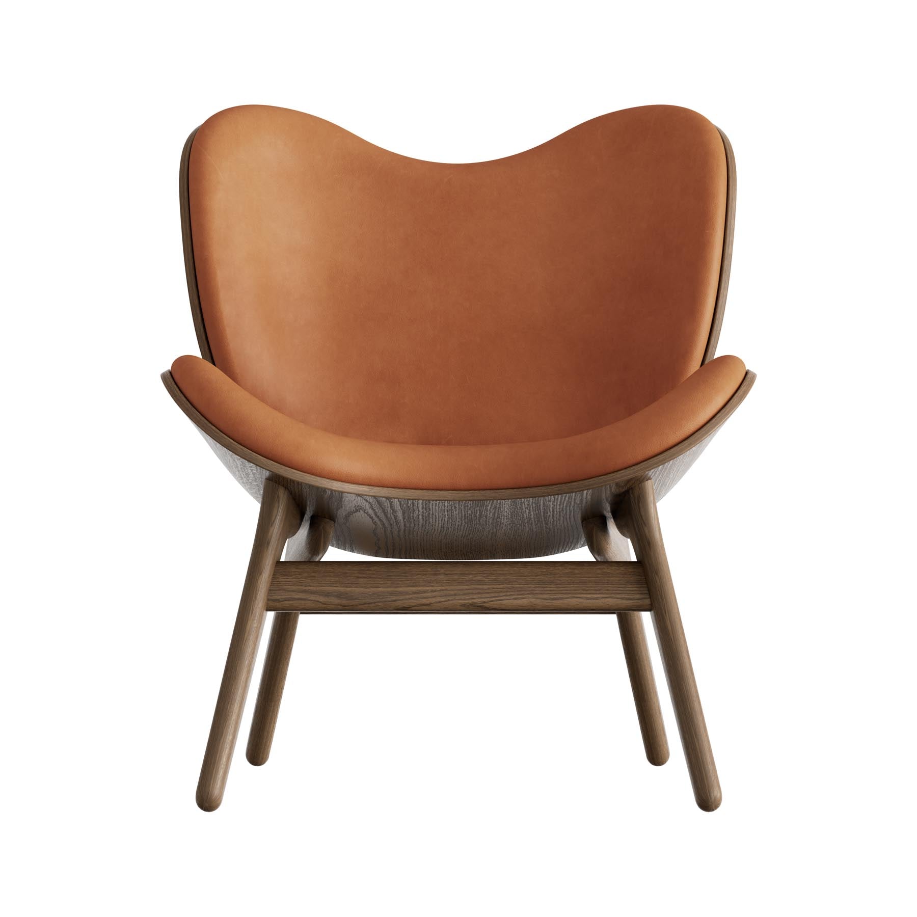 Moderner Low Sessel A Conversation Piece von Umage in Dunes Rust, perfekt für entspannte Gespräche und geschmackvolle Wohnräume.