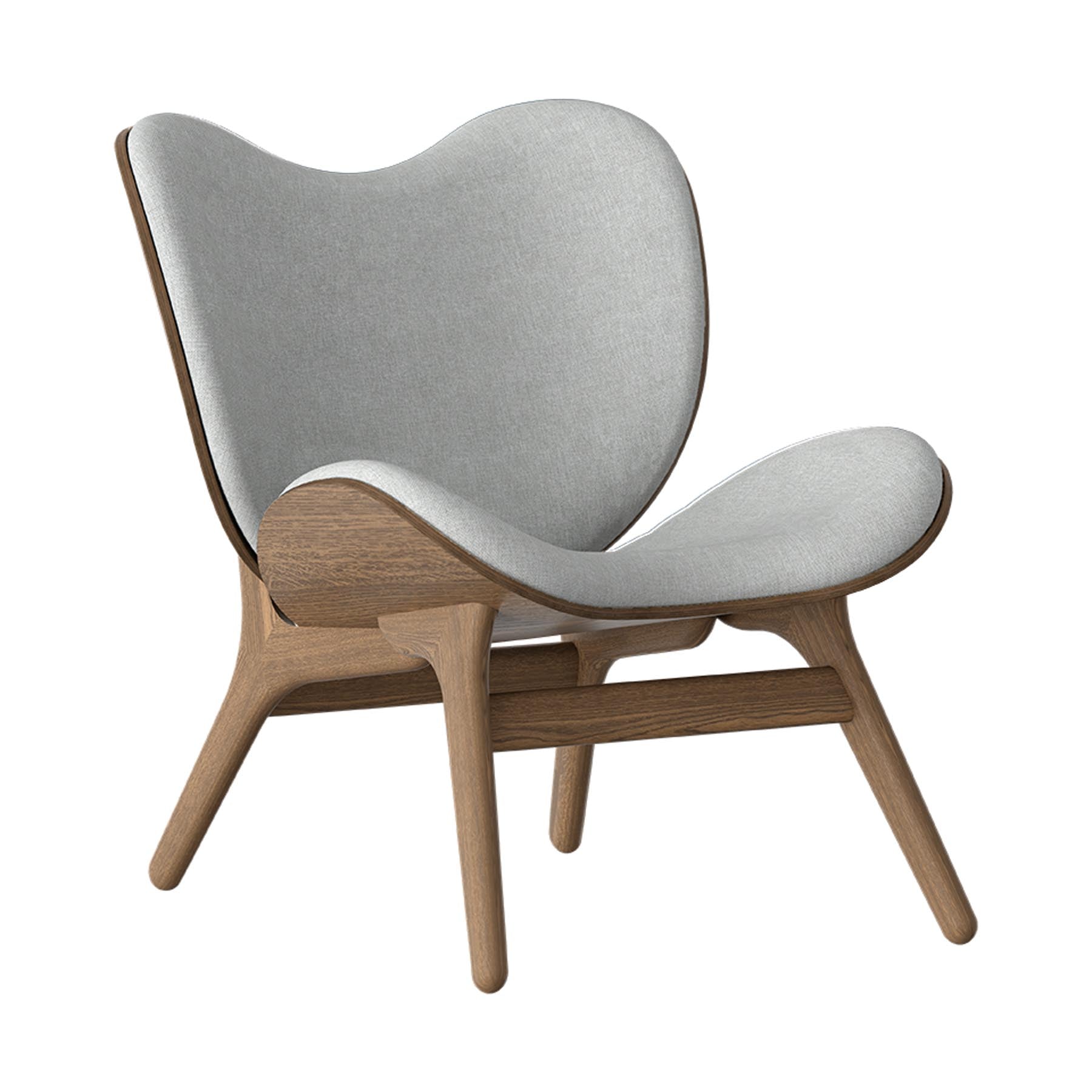 Moderner A Conversation Piece Low Sessel von Umage in edlem Sterling, perfekt für entspannte Momente und stilvolle Wohnräume.