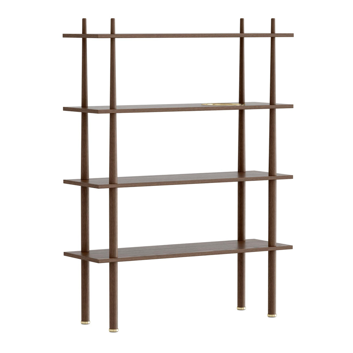Stories Regal mit 3 passenden Aufbewahrungsboxen in Dark Oak präsentiert im Onlineshop von KAQTU Design AG. Standregal ist von Umage