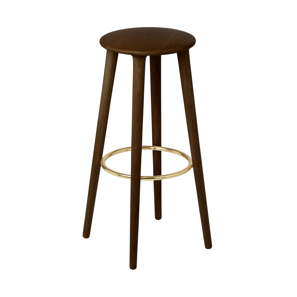 The Socialite Barstuhl in Dark Oak präsentiert im Onlineshop von KAQTU Design AG. Barhocker ist von Umage