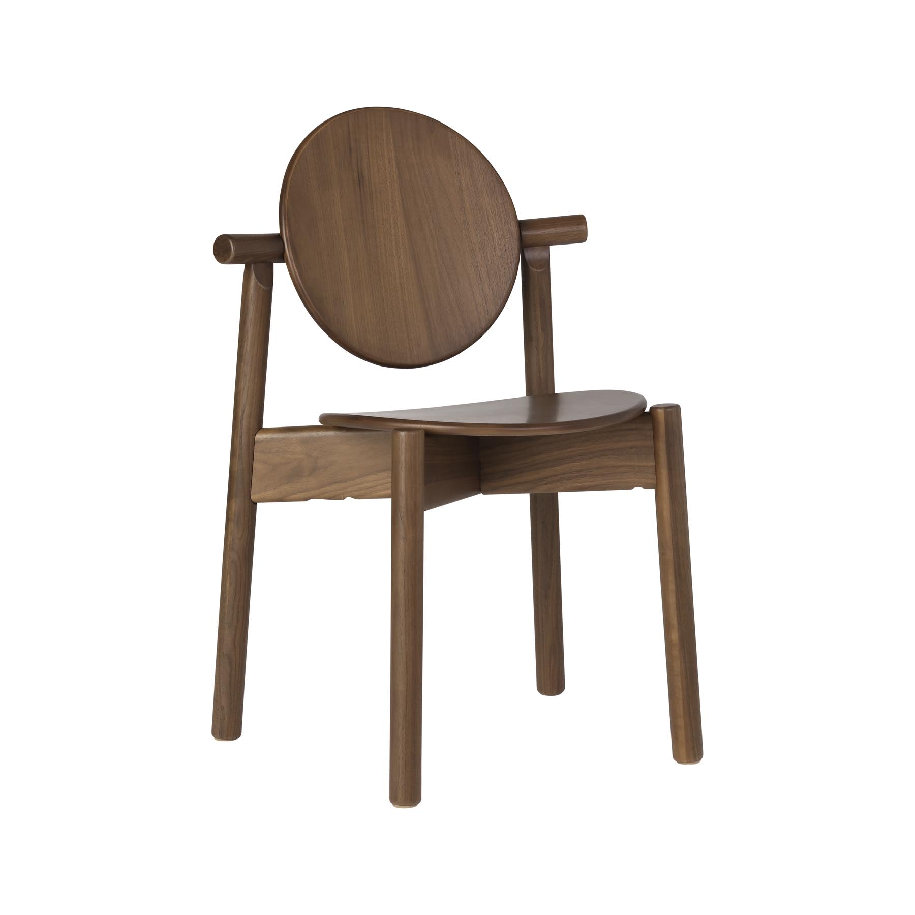 Heiko Esszimmerstuhl in Walnut präsentiert im Onlineshop von KAQTU Design AG. Esstisch ist von Umage