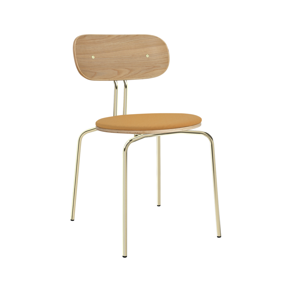Eleganter gepolsterter Curious Stuhl von Umage, ideal für stilvolle Innenräume und gemütliche Sitzgelegenheiten.