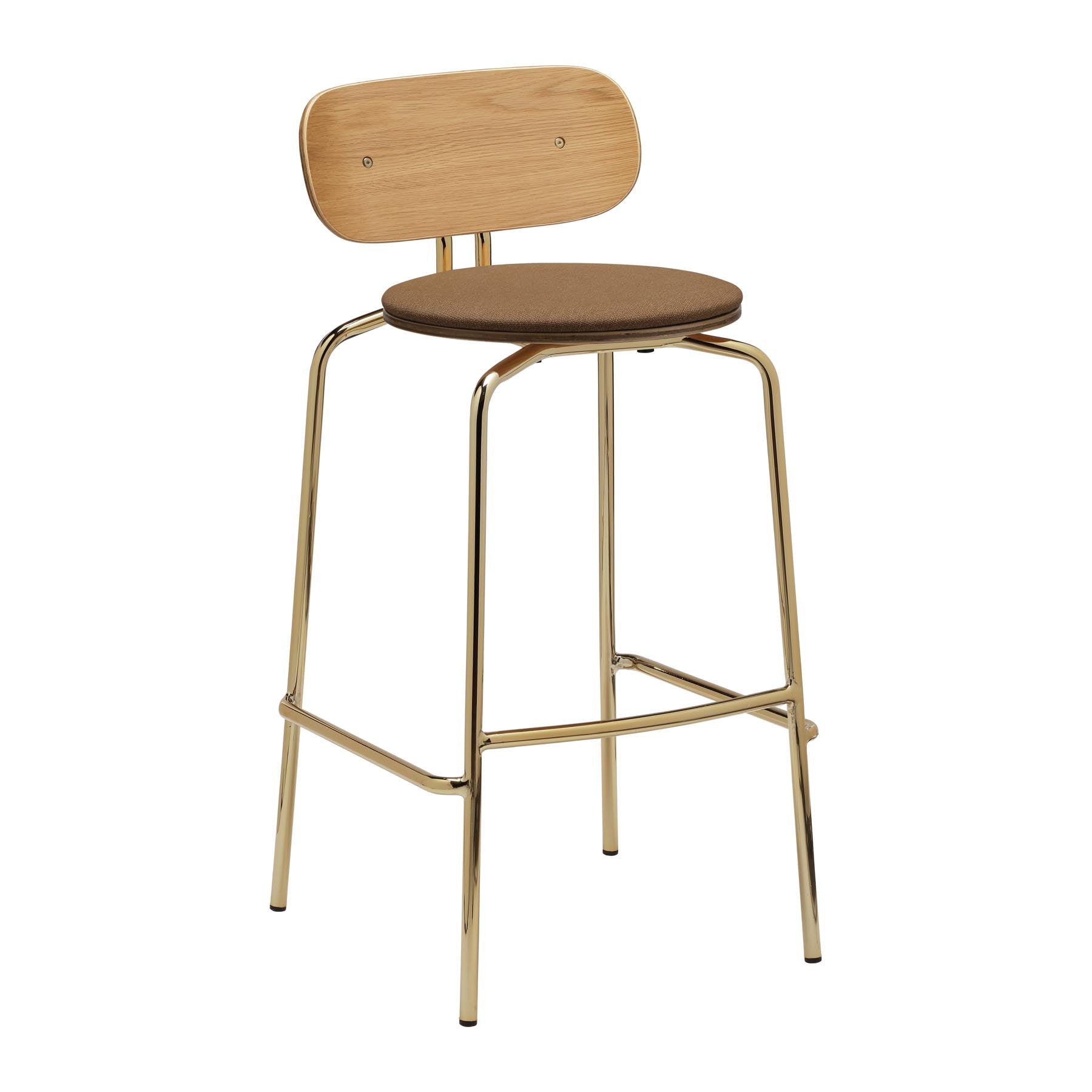 Curious Barstool  in Sugar Brown präsentiert im Onlineshop von KAQTU Design AG. Barstuhl ist von Umage