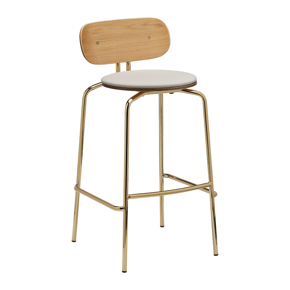 Curious Barstool  in Quantum Blue präsentiert im Onlineshop von KAQTU Design AG. Barstuhl ist von Umage