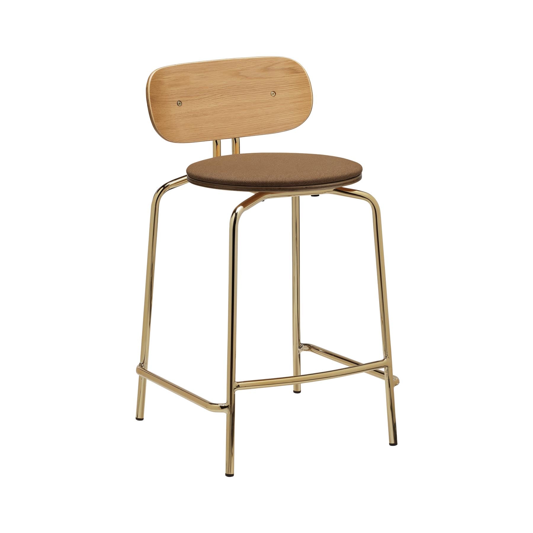 Curious Counterstool  in Sugar Brown präsentiert im Onlineshop von KAQTU Design AG. Barstuhl ist von Umage