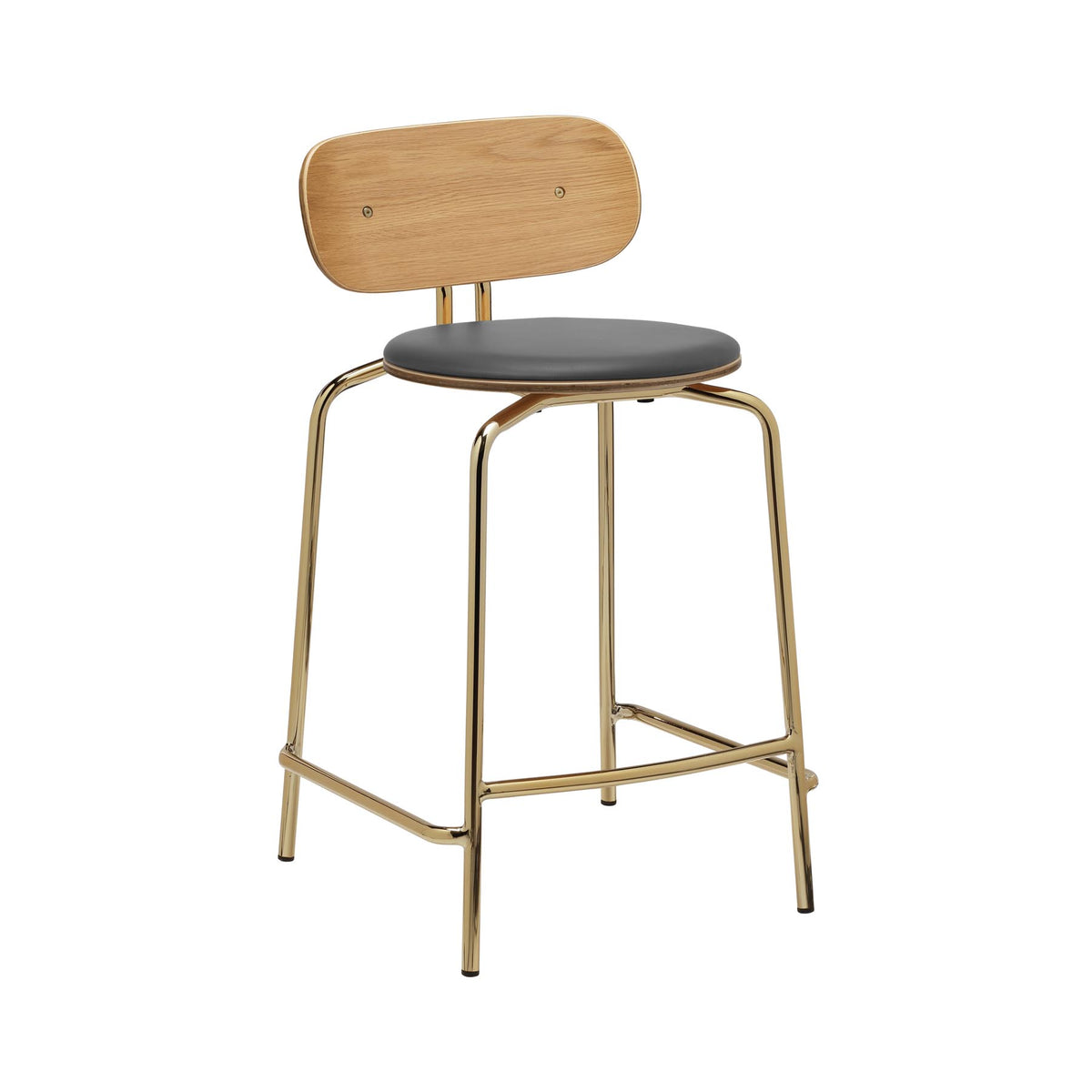 Curious Counter-Stuhl in Anthrazite präsentiert im Onlineshop von KAQTU Design AG. Barstuhl ist von Umage