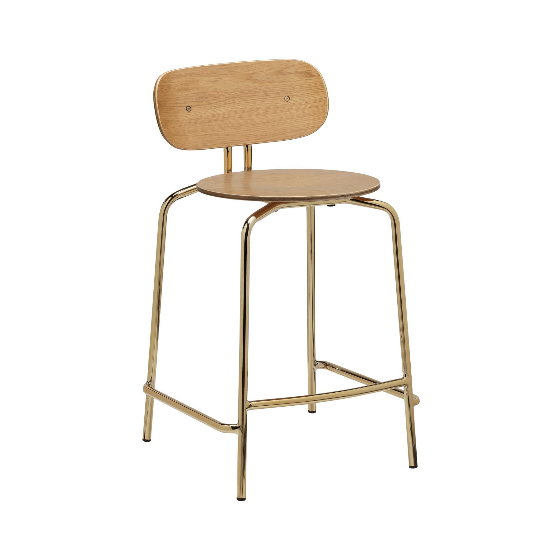Curious Counterstool  in Oak präsentiert im Onlineshop von KAQTU Design AG. Barstuhl ist von Umage