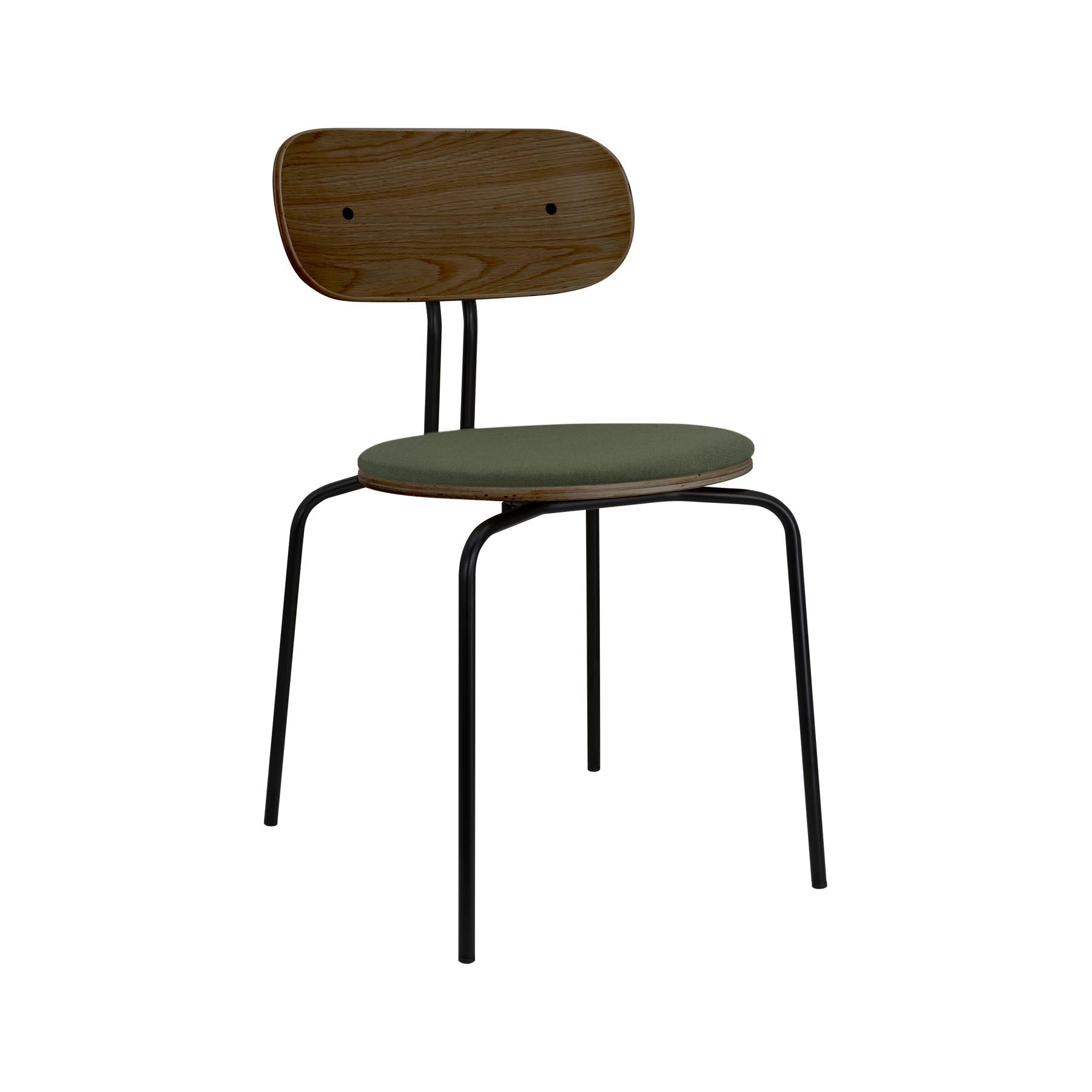 Eleganter gepolsterter Curious Stuhl in Racing Green von Umage, ideal für stilvolle Wohnräume und moderne Einrichtung.