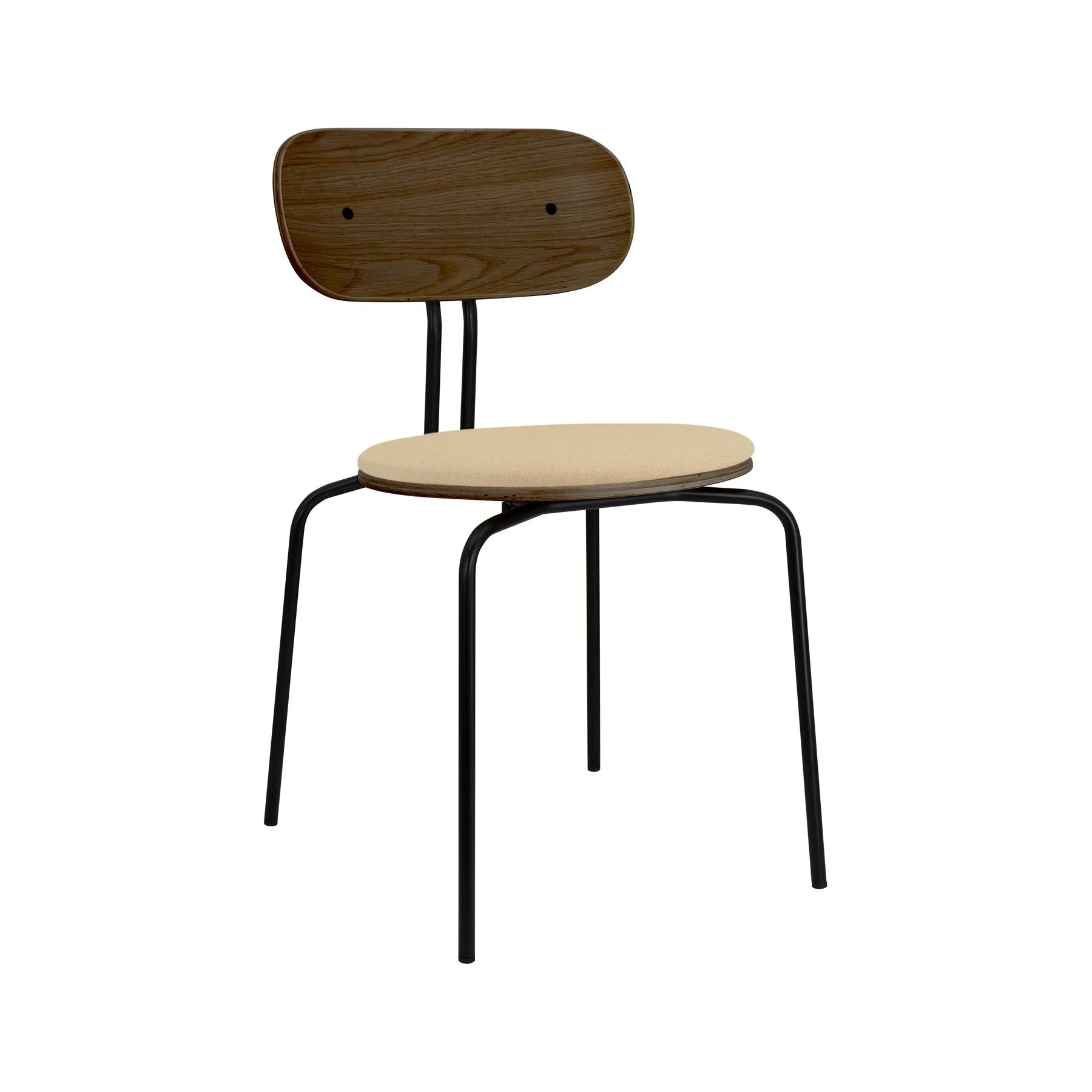 Eleganter gepolsterter Curious Stuhl von Umage in strahlendem Summer Shine, ideal für stilvolle Wohnräume und moderne Einrichtung.