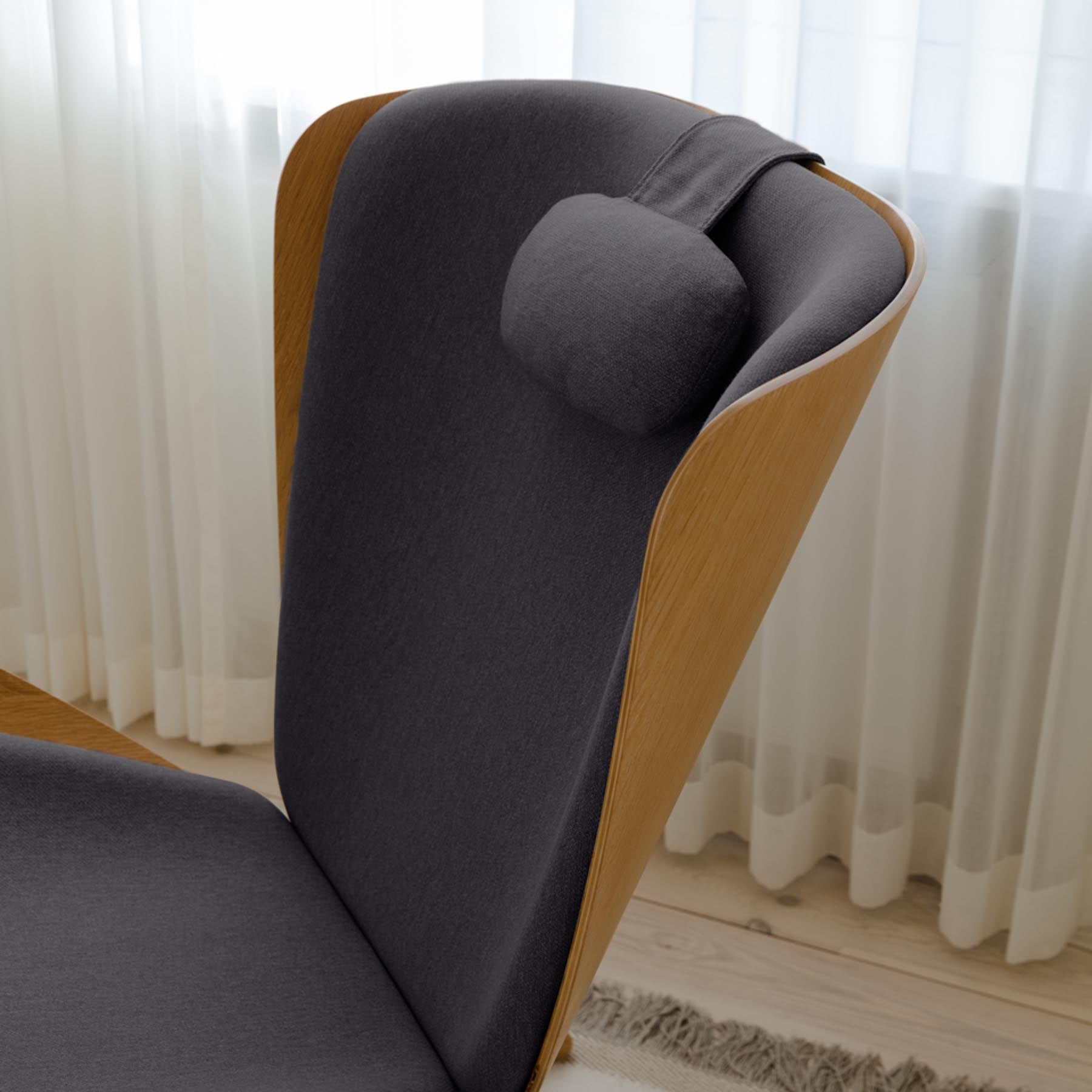 Eleganter Neck Rest für Umage Sessel in stilvollem Shadow, ideal für zusätzlichen Komfort und Unterstützung beim Entspannen.