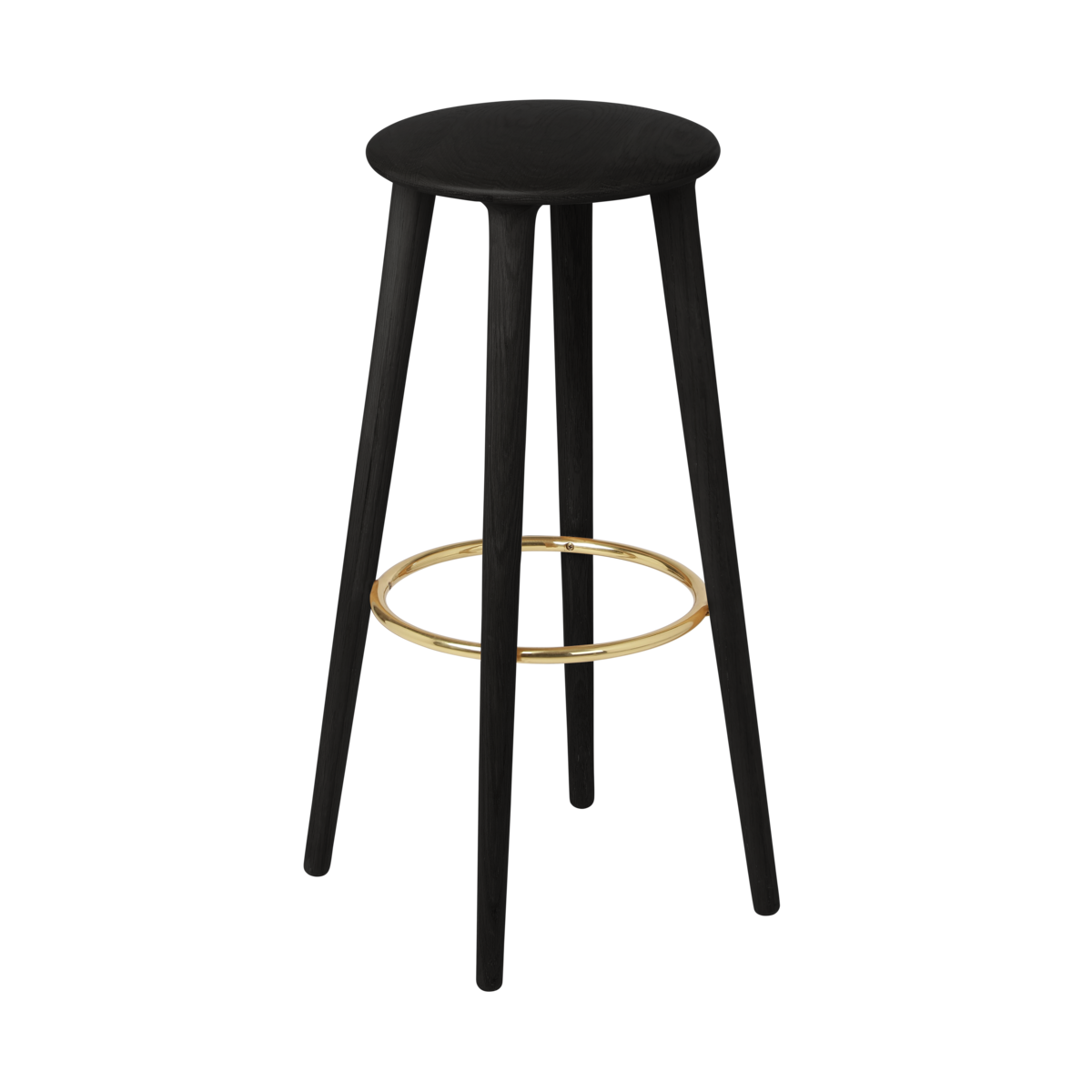 The Socialite bar stool in Eiche Schwarz präsentiert im Onlineshop von KAQTU Design AG. Barhocker ist von Umage