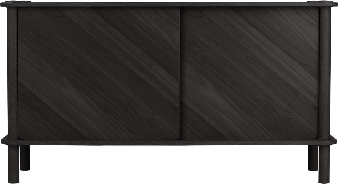 Italic Sideboard mit 2 Holztüren in Eiche Schwarz präsentiert im Onlineshop von KAQTU Design AG. Sideboard ist von Umage