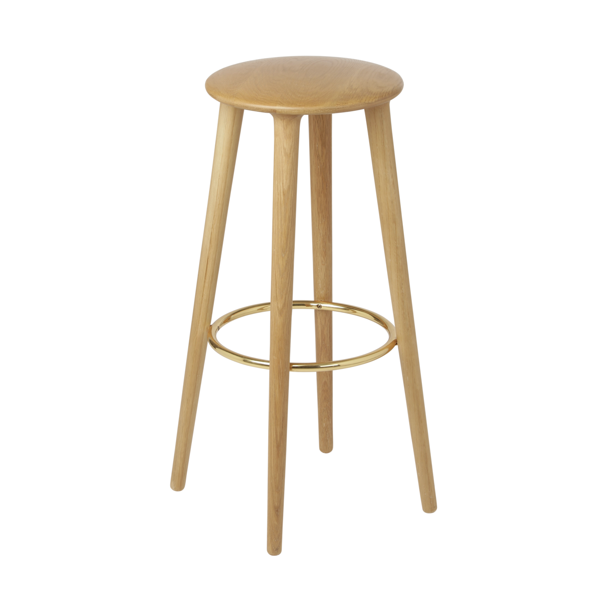 The Socialite bar stool in Eiche Natur präsentiert im Onlineshop von KAQTU Design AG. Barhocker ist von Umage