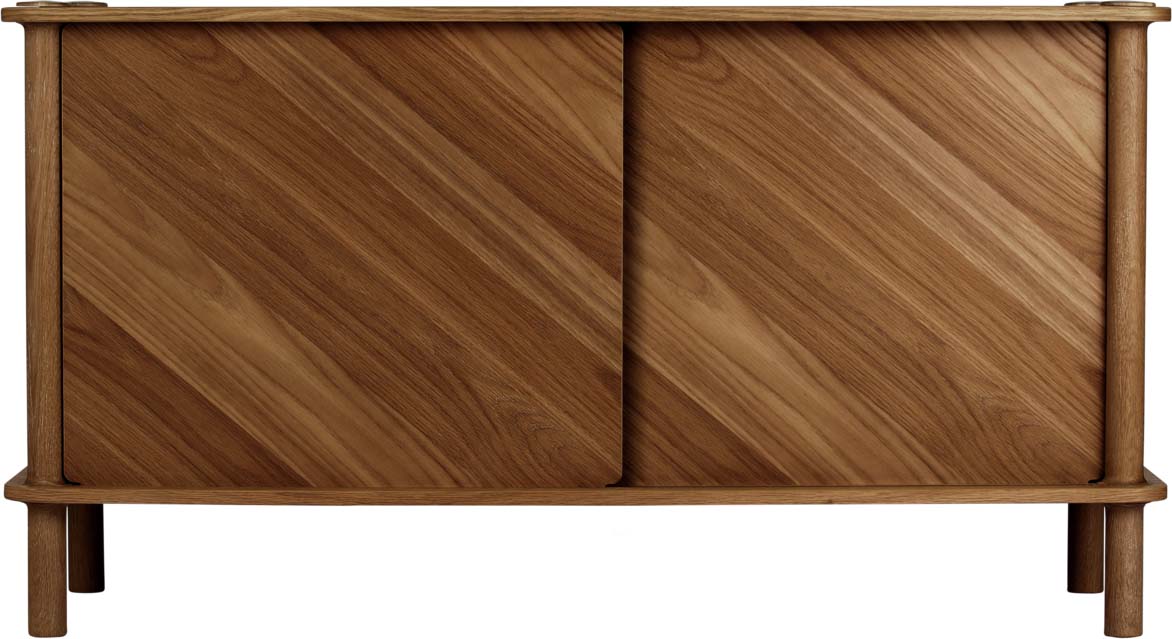 Italic Sideboard mit 2 Holztüren in Eiche Dunkel präsentiert im Onlineshop von KAQTU Design AG. Sideboard ist von Umage