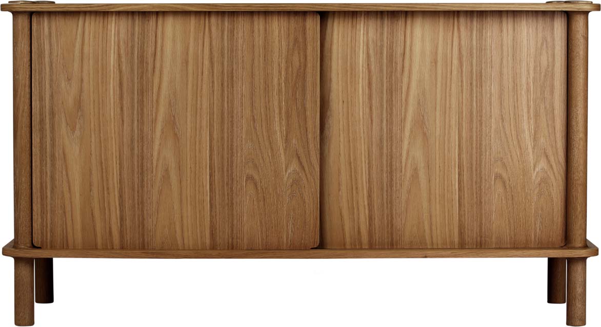 Italic Sideboard mit 2 Holztüren in Eiche Dunkel präsentiert im Onlineshop von KAQTU Design AG. Sideboard ist von Umage